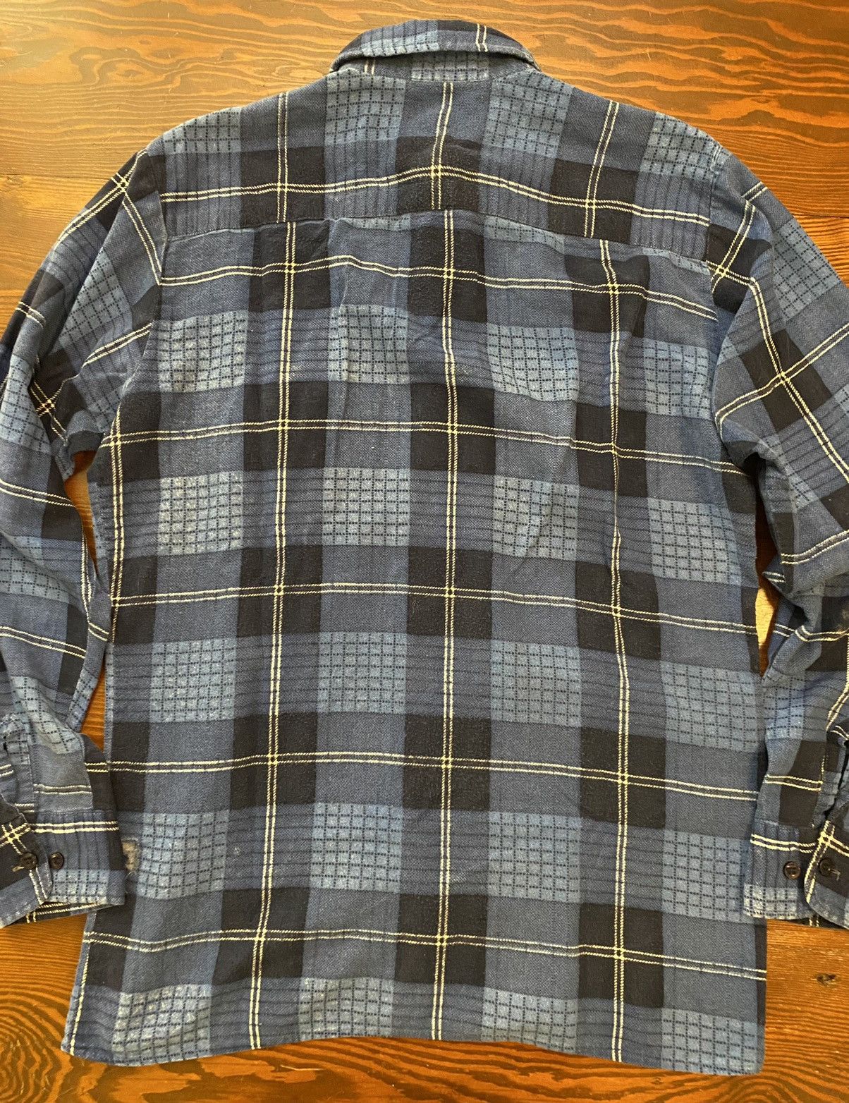 Dickies Vintage 80’s Dickies Blue Plaid Thin Flannel Button Up Size US S / EU 44-46 / 1 - 11 Thumbnail