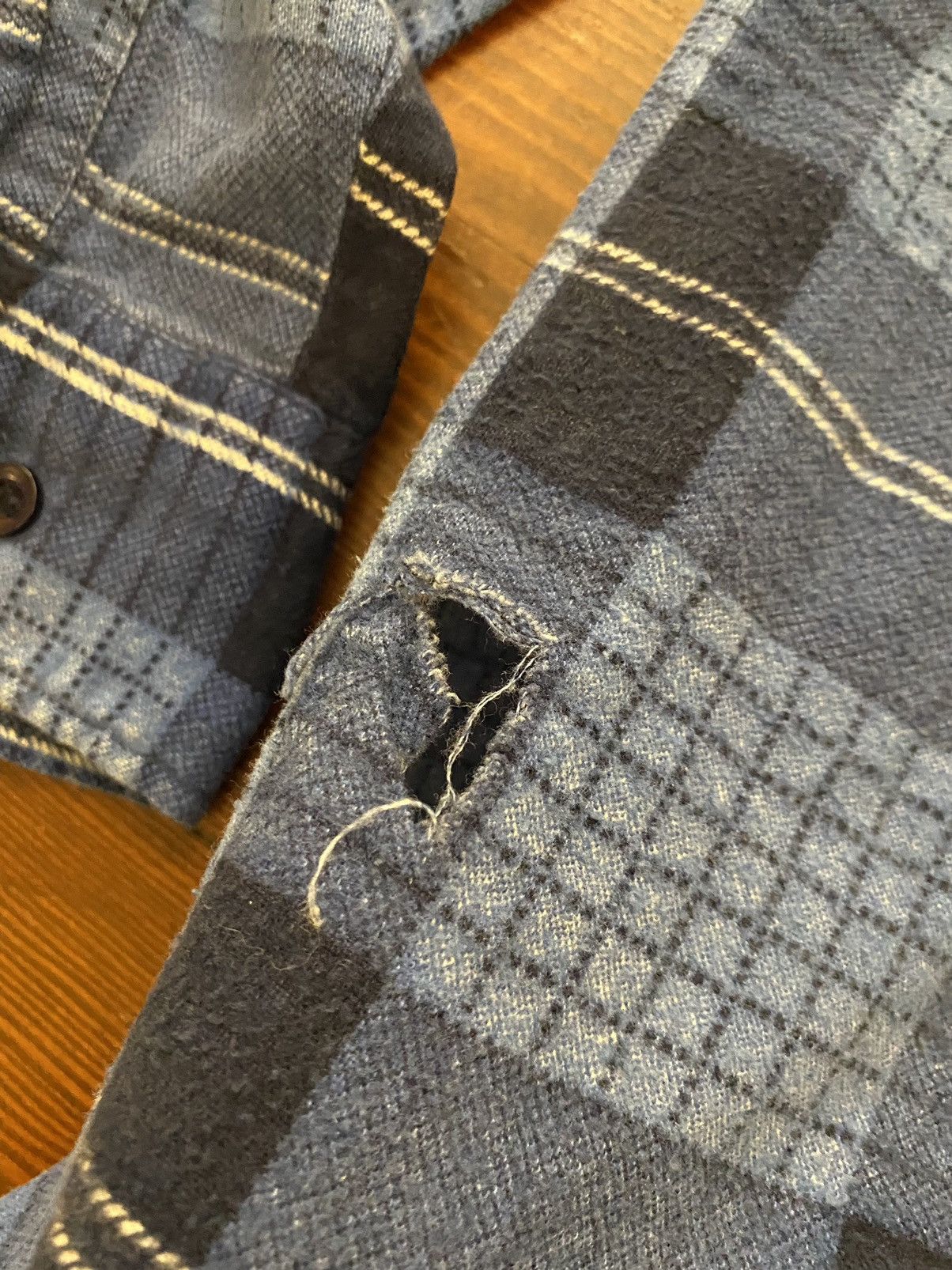 Dickies Vintage 80’s Dickies Blue Plaid Thin Flannel Button Up Size US S / EU 44-46 / 1 - 13 Thumbnail