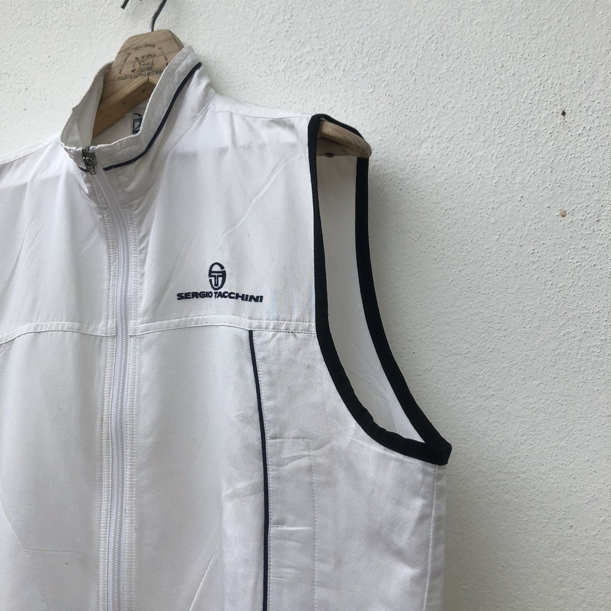Japanese Brand Tank Top Sleeveless Sergio Tacchini Size US M / EU 48-50 / 2 - 2 Thumbnail