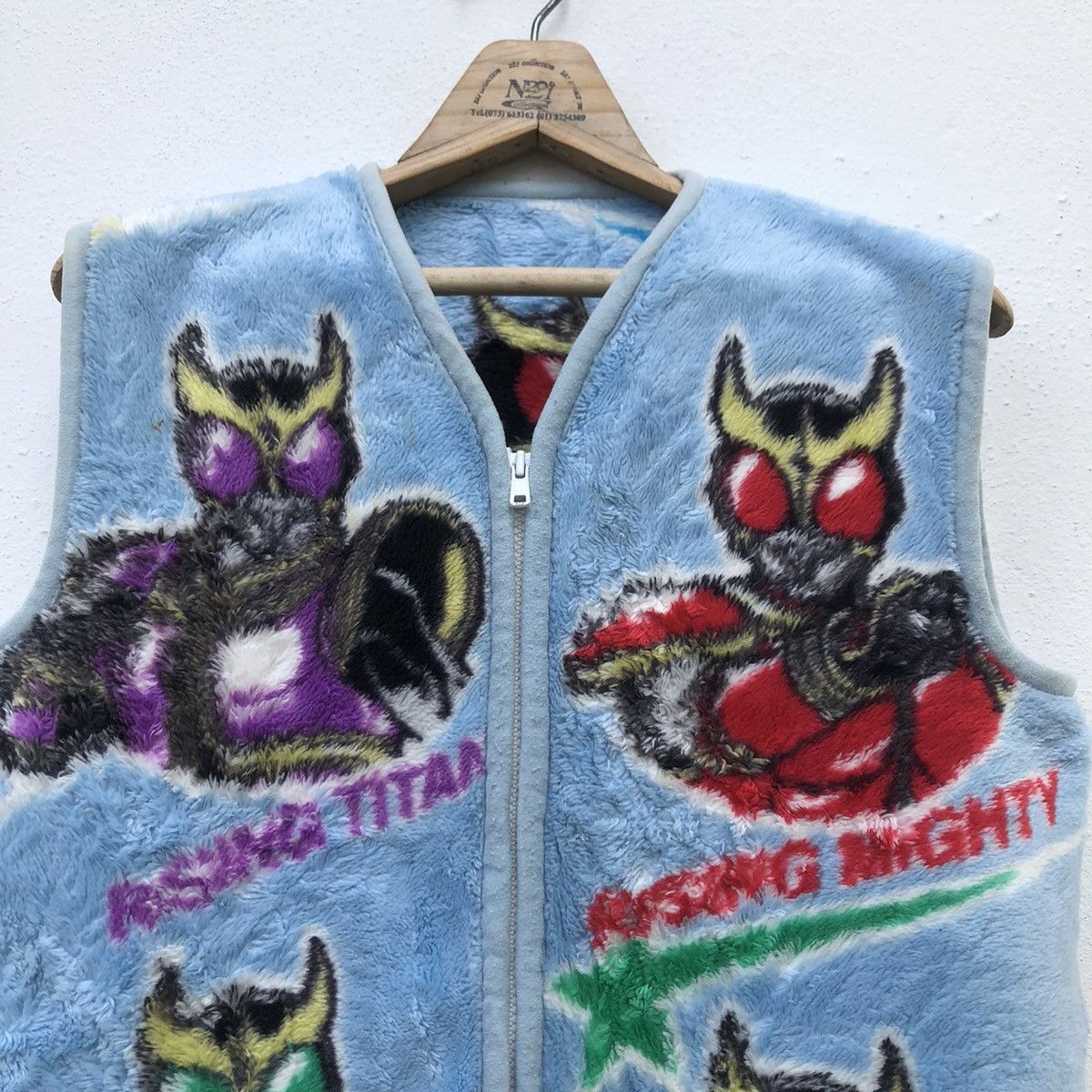 Cartoon Network Masked Rider Tank Top Sleeve Less Fleece Zipper Size US M / EU 48-50 / 2 - 4 Thumbnail