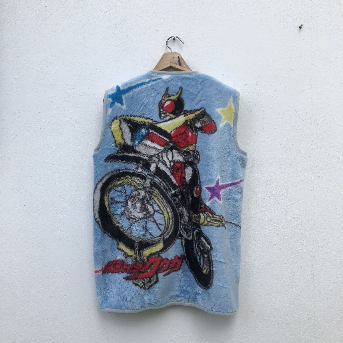 Masked Rider Tank Top Sleeve Less Fleece Zipper