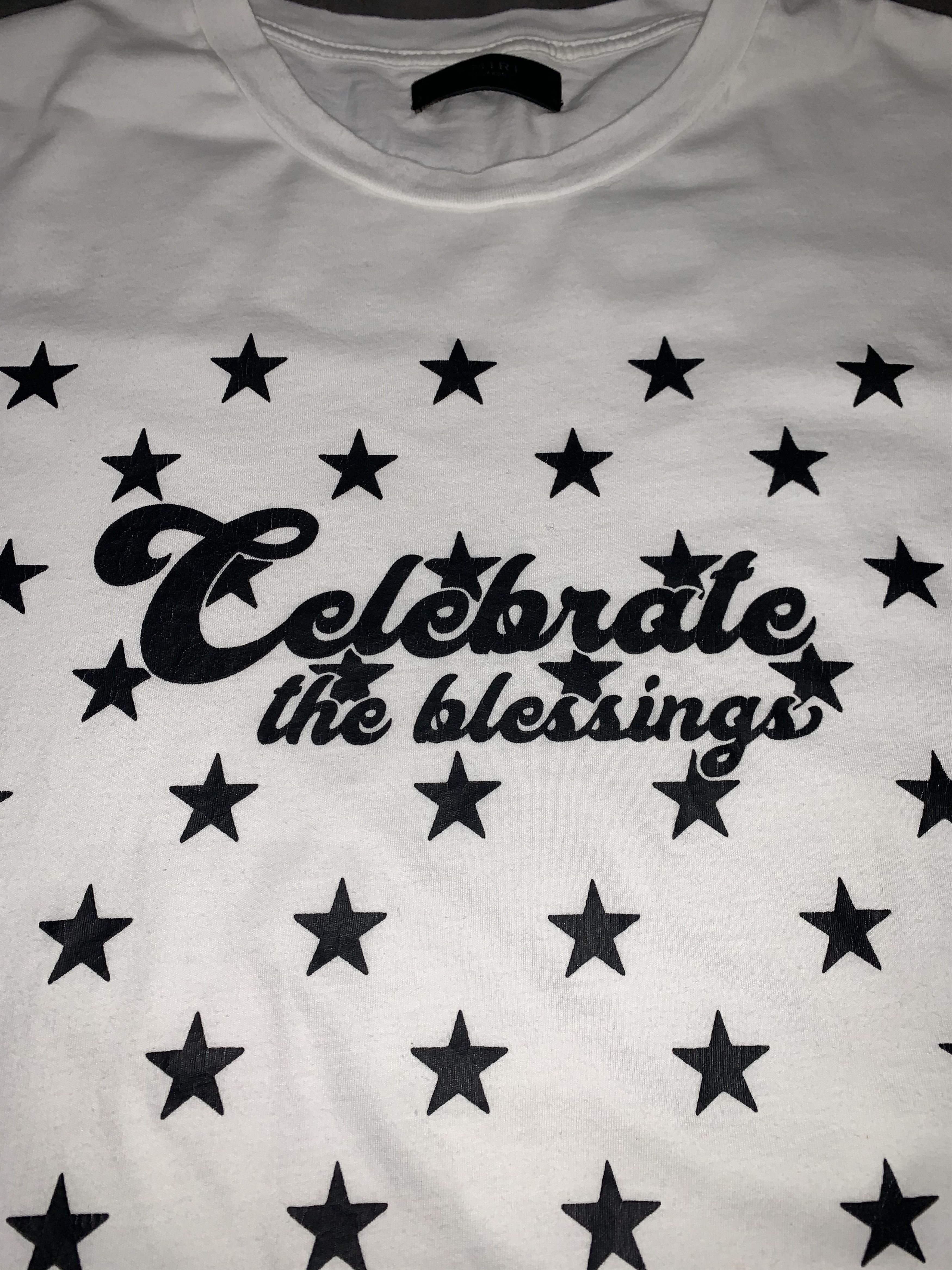 Amiri SS18 Amiri "CELEBRATE THE BLESSING" T-shirt Size US XL / EU 56 / 4 - 4 Thumbnail