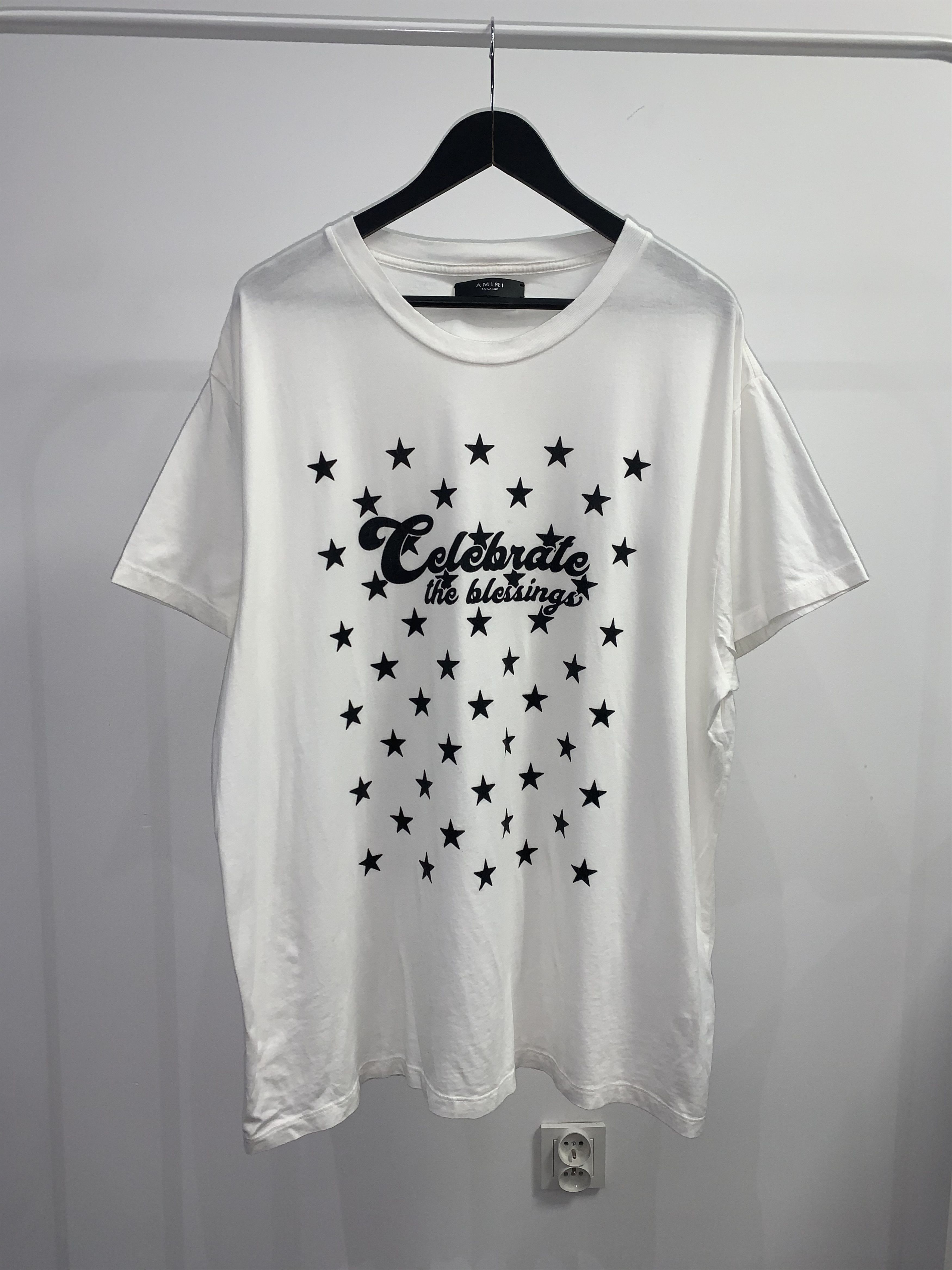 Amiri SS18 Amiri "CELEBRATE THE BLESSING" T-shirt Size US XL / EU 56 / 4 - 2 Thumbnail