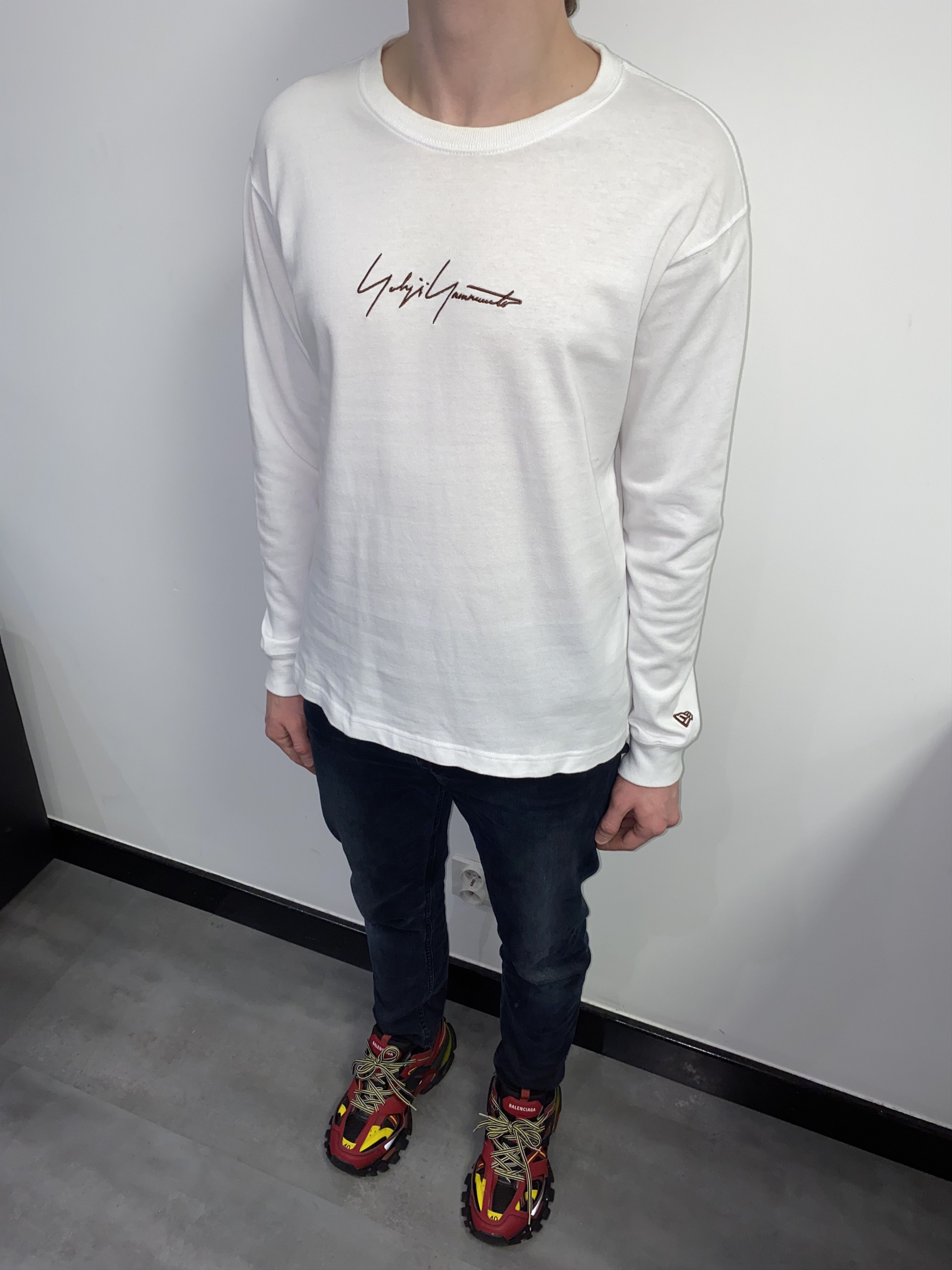 Yohji Yamamoto Yohji Yamamoto X New Era Embroidered Logo Longsleeve Size US M / EU 48-50 / 2 - 7 Thumbnail