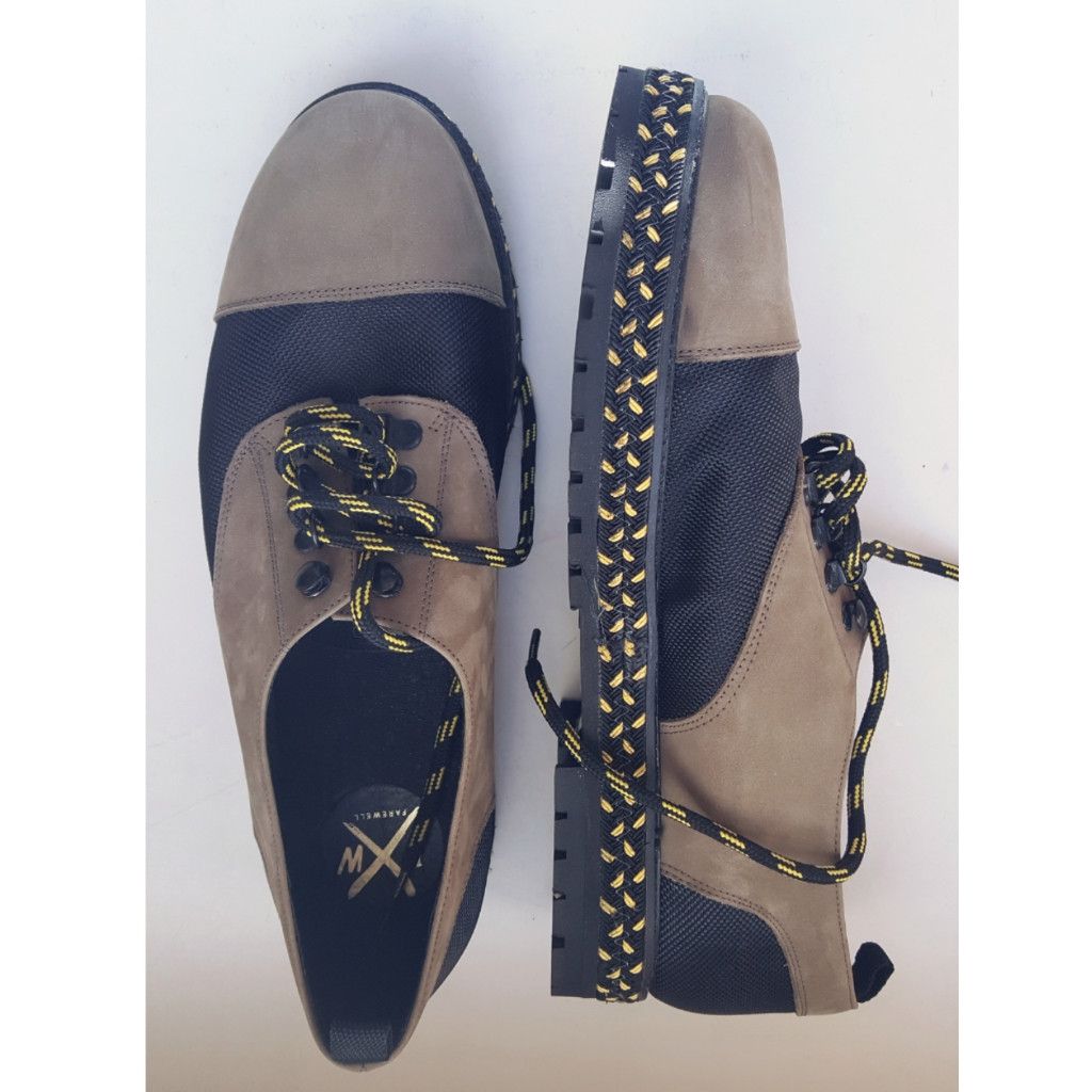 image of Farewell Footwear Technical Lace-Up Espadrillas Shoes Ss14 in Army Green Black, Men's (Size 11)