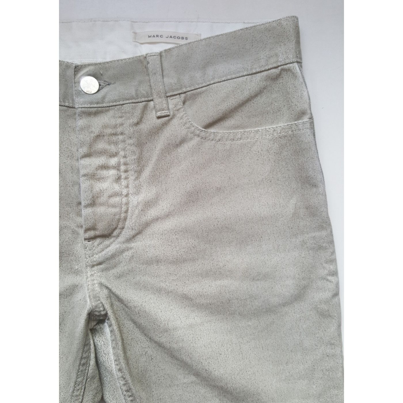 Marc Jacobs Gray Painted Denim Pants Size US 32 / EU 48 - 3 Thumbnail