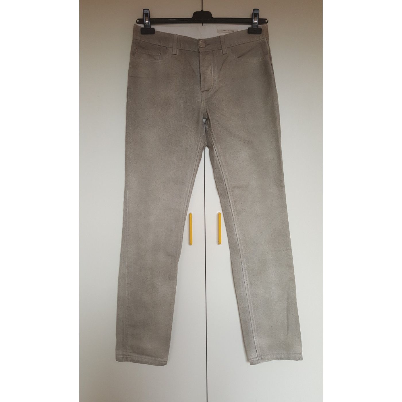 Marc Jacobs Gray Painted Denim Pants Size US 32 / EU 48 - 7 Thumbnail