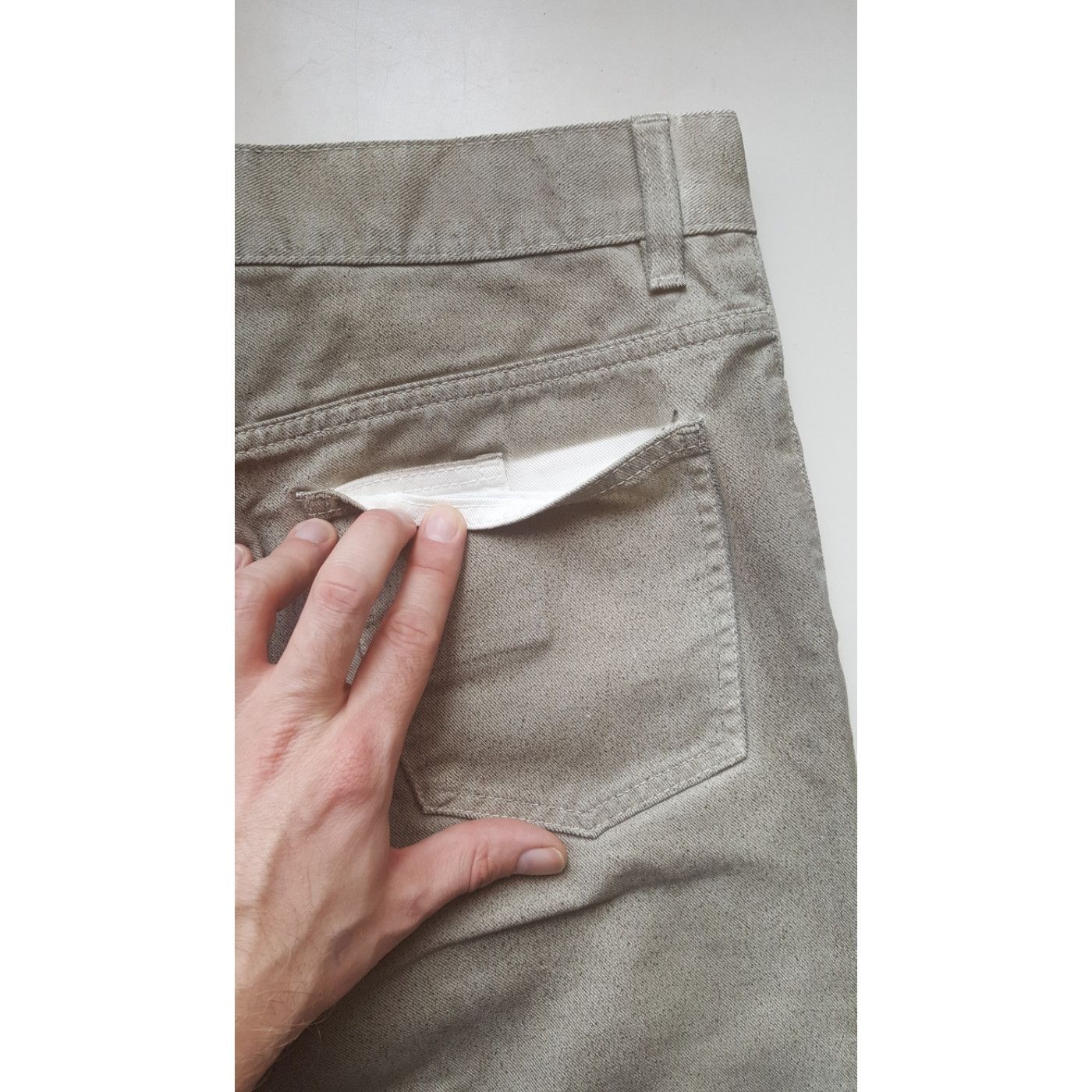 Marc Jacobs Gray Painted Denim Pants Size US 32 / EU 48 - 5 Thumbnail
