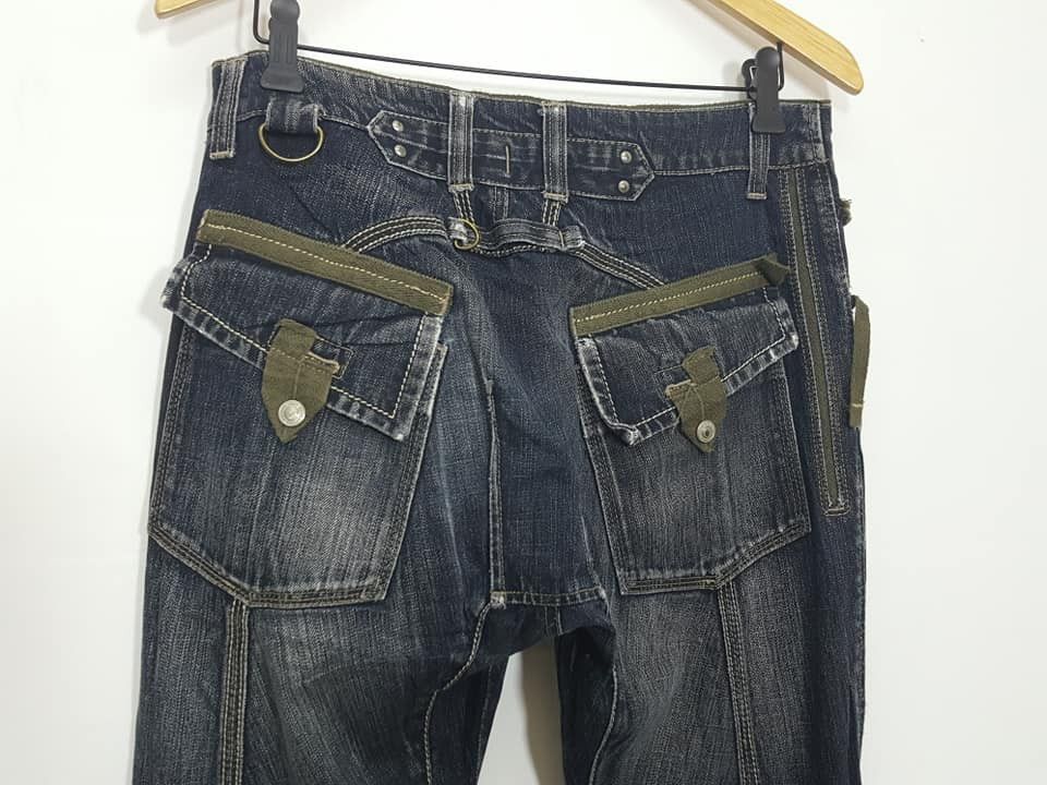 PPFM PPFM Tactical Streetwear Denim Jeans Pant Size US 32 / EU 48 - 7 Thumbnail