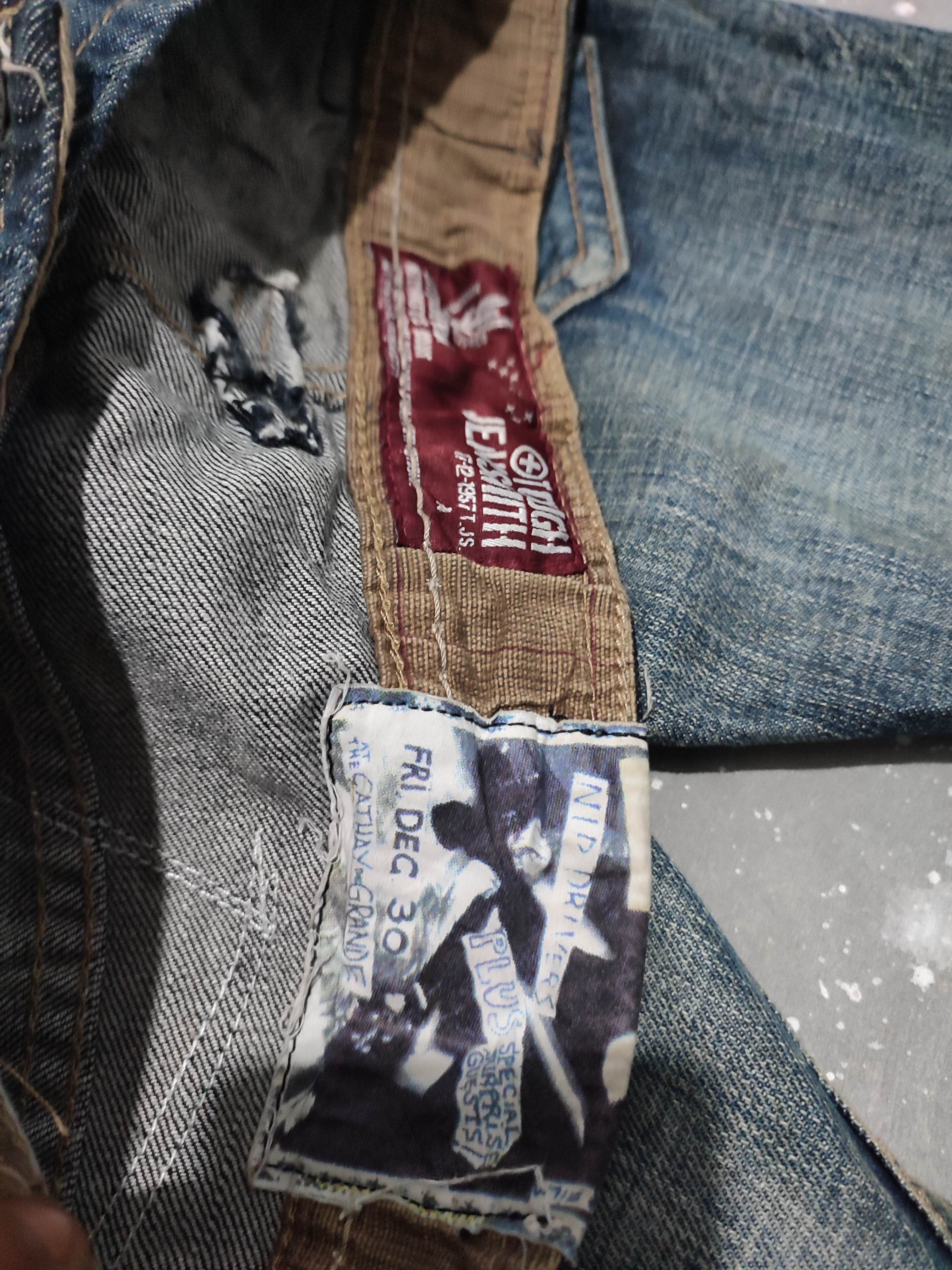 Japanese Brand 🔥 Tough Jeansmith Nice Art Patches Punk Jeans Size US 29 - 14 Thumbnail