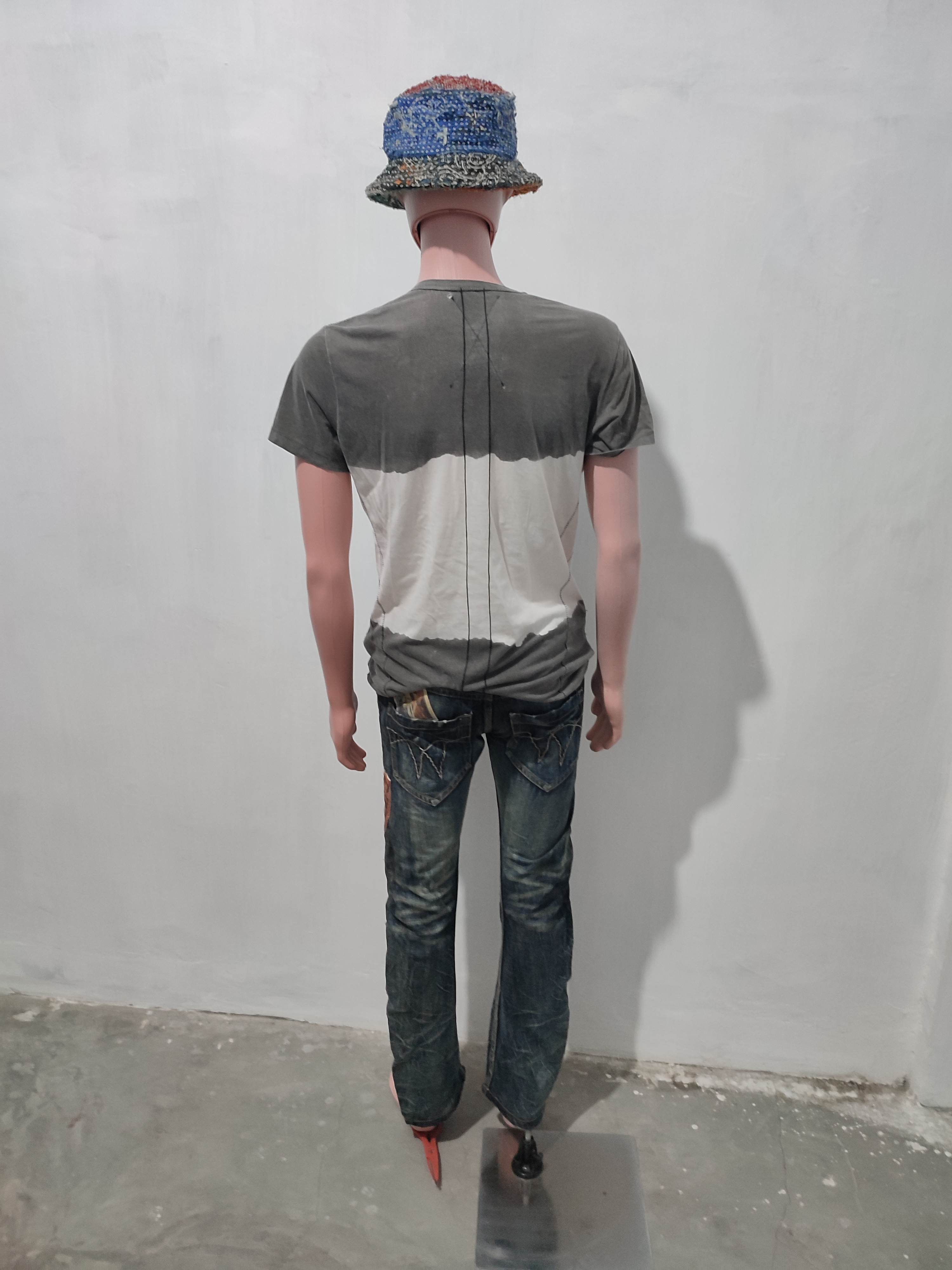 Japanese Brand 🔥 Tough Jeansmith Nice Art Patches Punk Jeans Size US 29 - 22 Thumbnail