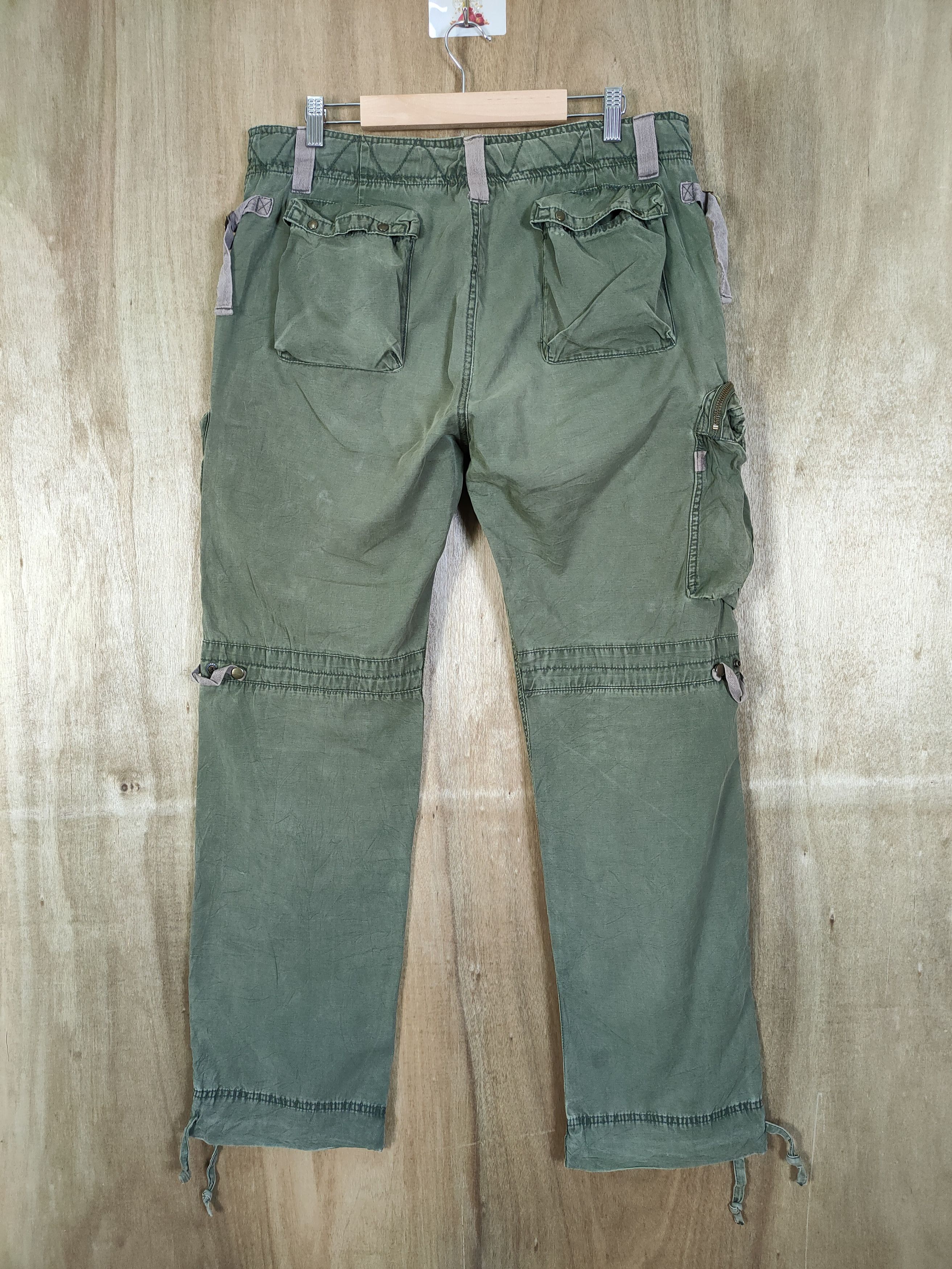 Japanese Brand VINTAGE ROYAL FADED CARGO PANTS/ BONDAGE PANTS #REP3 Size US 34 / EU 50 - 5 Thumbnail