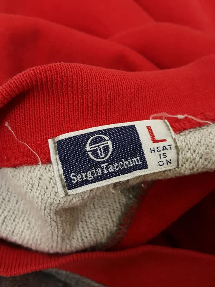 Sergio Tacchini × Vintage Sergio Tacchini Big Spellout Longsleeve Shirt Size US L / EU 52-54 / 3 - 6 Thumbnail