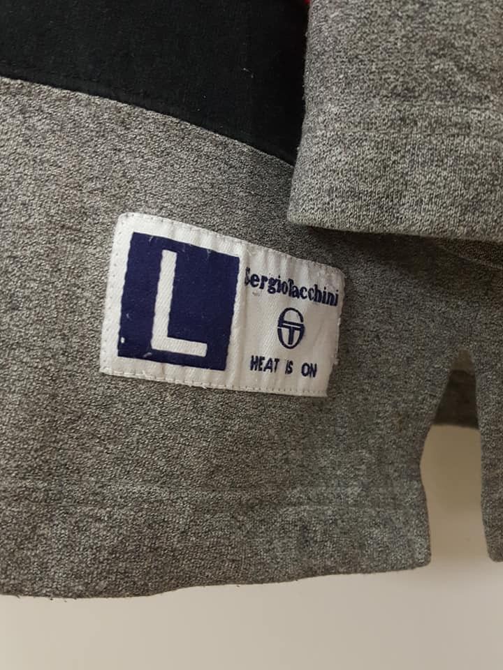 Sergio Tacchini × Vintage Sergio Tacchini Big Spellout Longsleeve Shirt Size US L / EU 52-54 / 3 - 7 Thumbnail