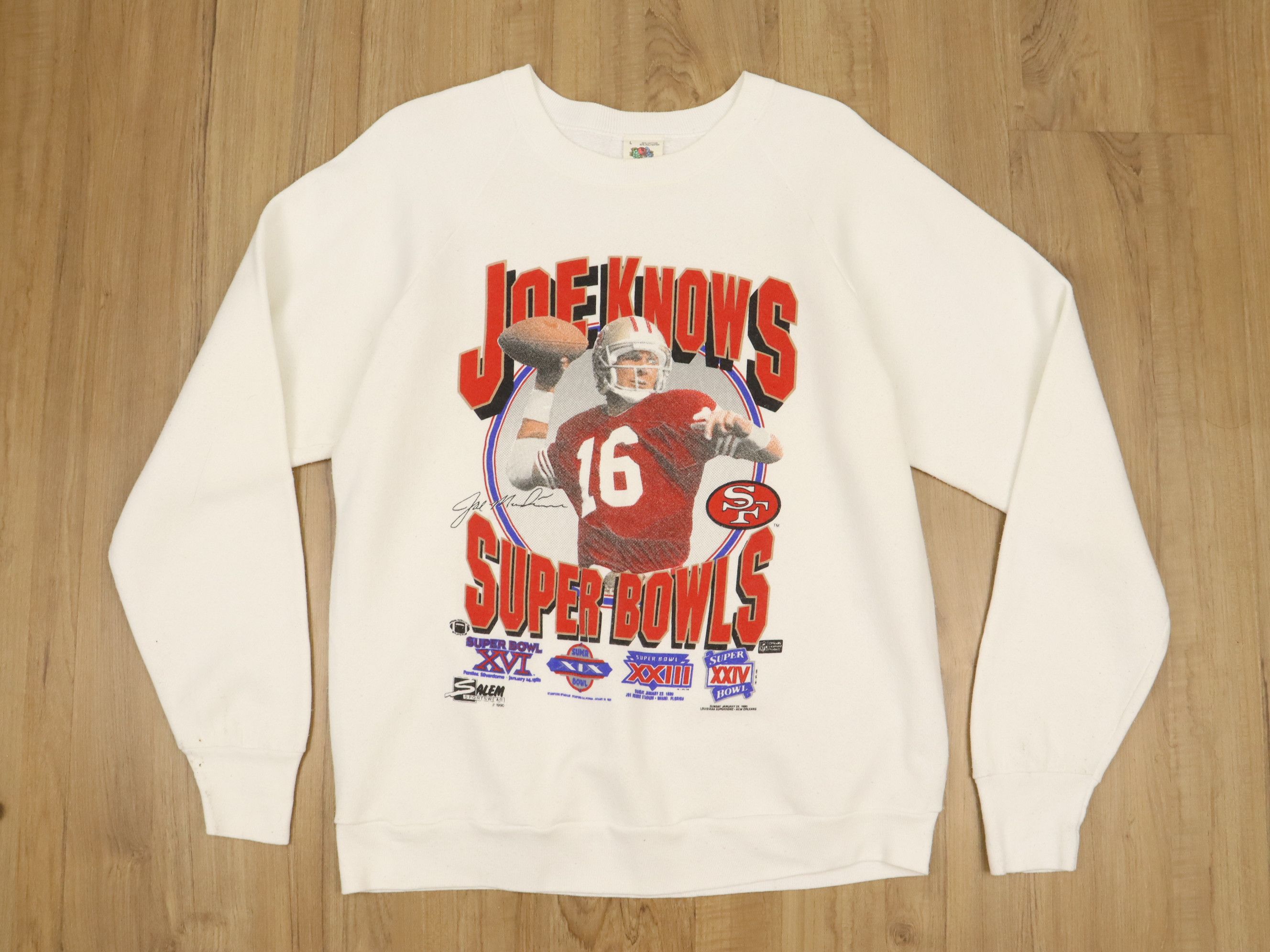 Fruit Of The Loom Vintage Joe Knows Super Bowls NFL San Francisco 49ers Size US M / EU 48-50 / 2 - 3 Thumbnail