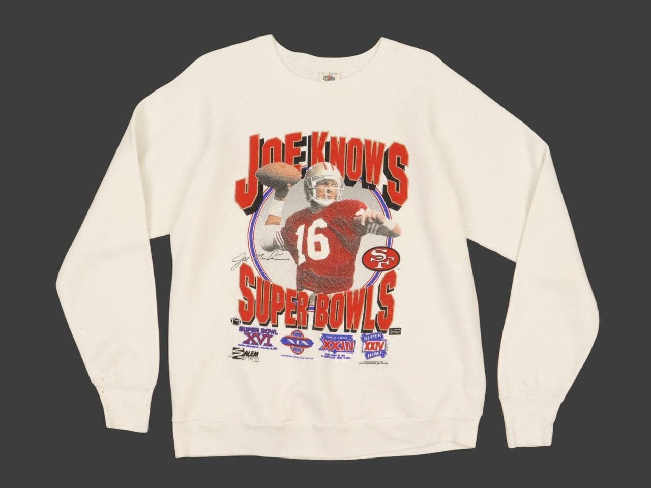 Fruit Of The Loom Vintage Joe Knows Super Bowls NFL San Francisco 49ers Size US M / EU 48-50 / 2 - 2 Thumbnail