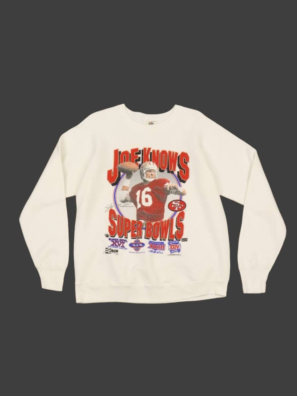 Fruit Of The Loom Vintage Joe Knows Super Bowls NFL San Francisco 49ers Size US M / EU 48-50 / 2 - 1 Thumbnail