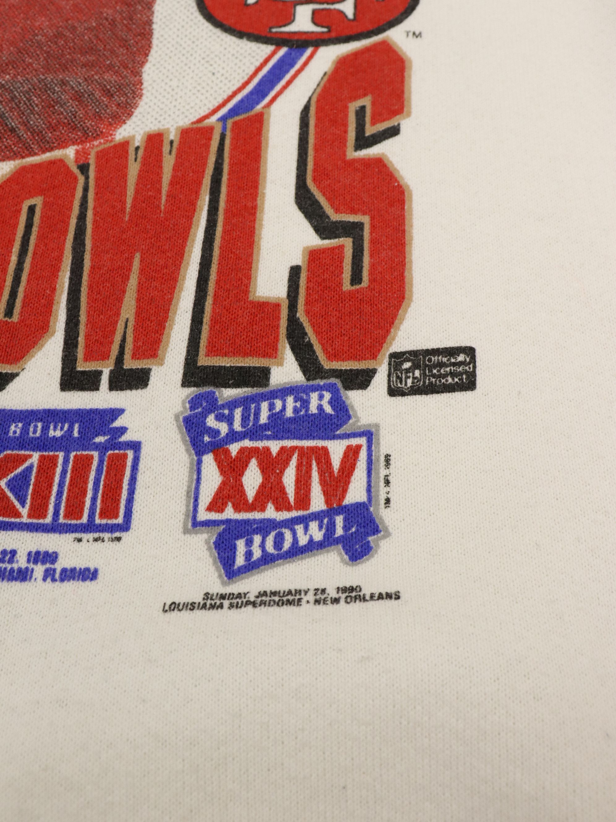 Fruit Of The Loom Vintage Joe Knows Super Bowls NFL San Francisco 49ers Size US M / EU 48-50 / 2 - 6 Thumbnail