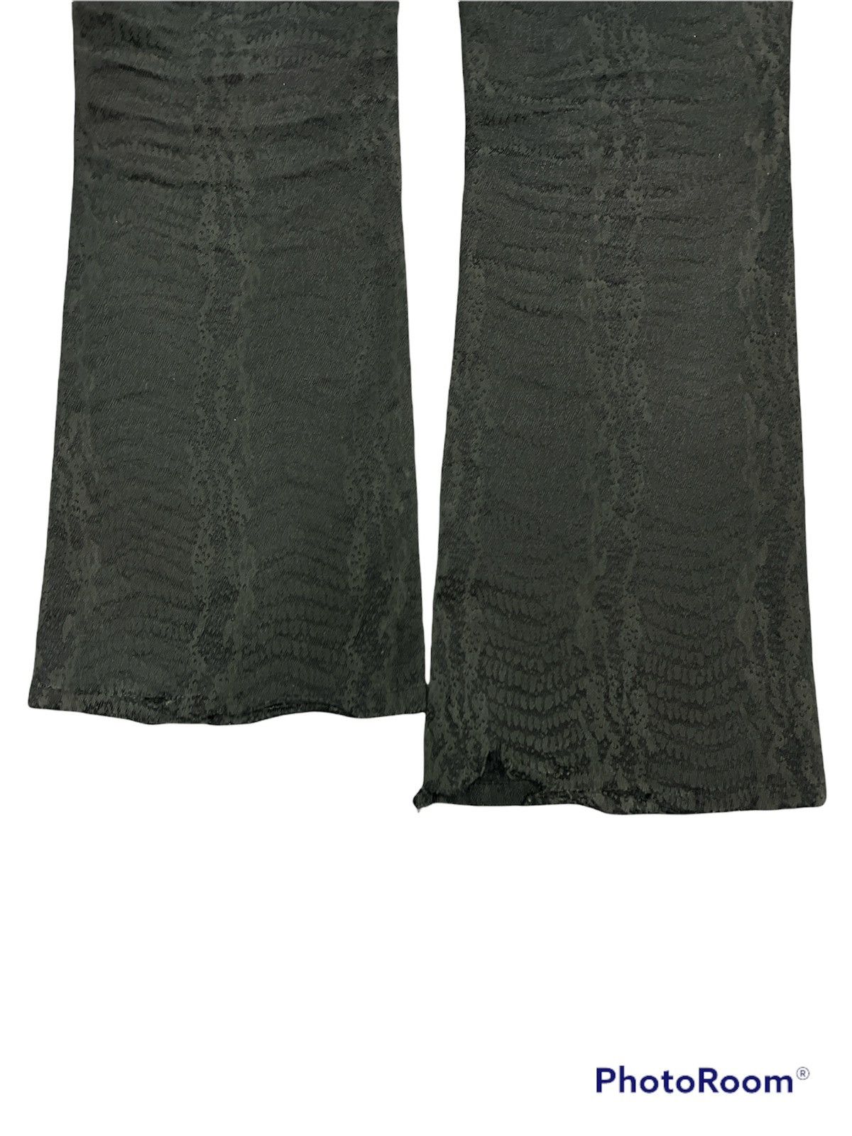 Japanese Brand × Vintage Rare🔥Snake Skin Printed Flared Semantic Desing Cotton Pants Size US 32 / EU 48 - 7 Thumbnail