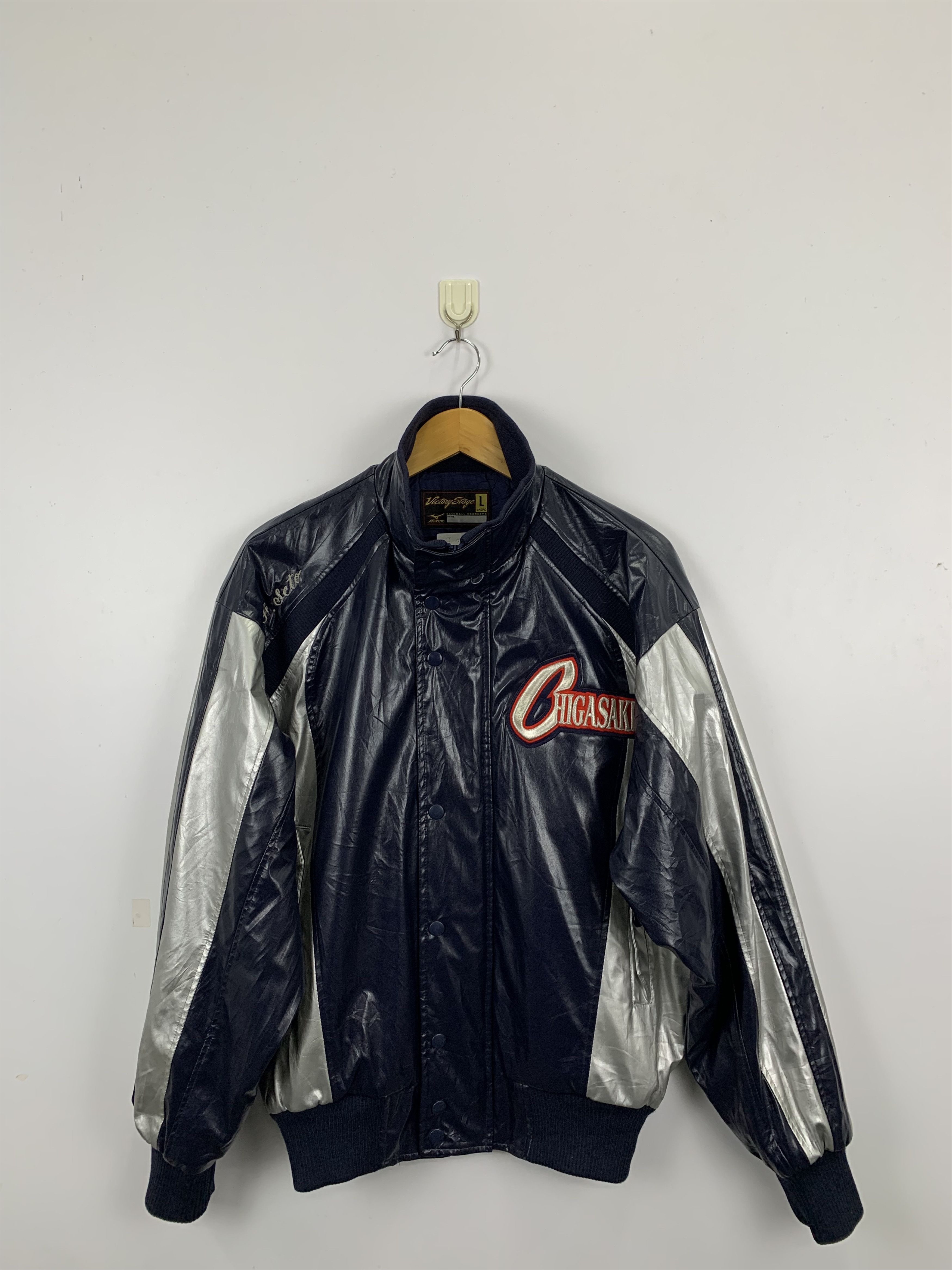 Vintage Vintage Mizuno Synthetic Leather Bomber Jacket | Grailed