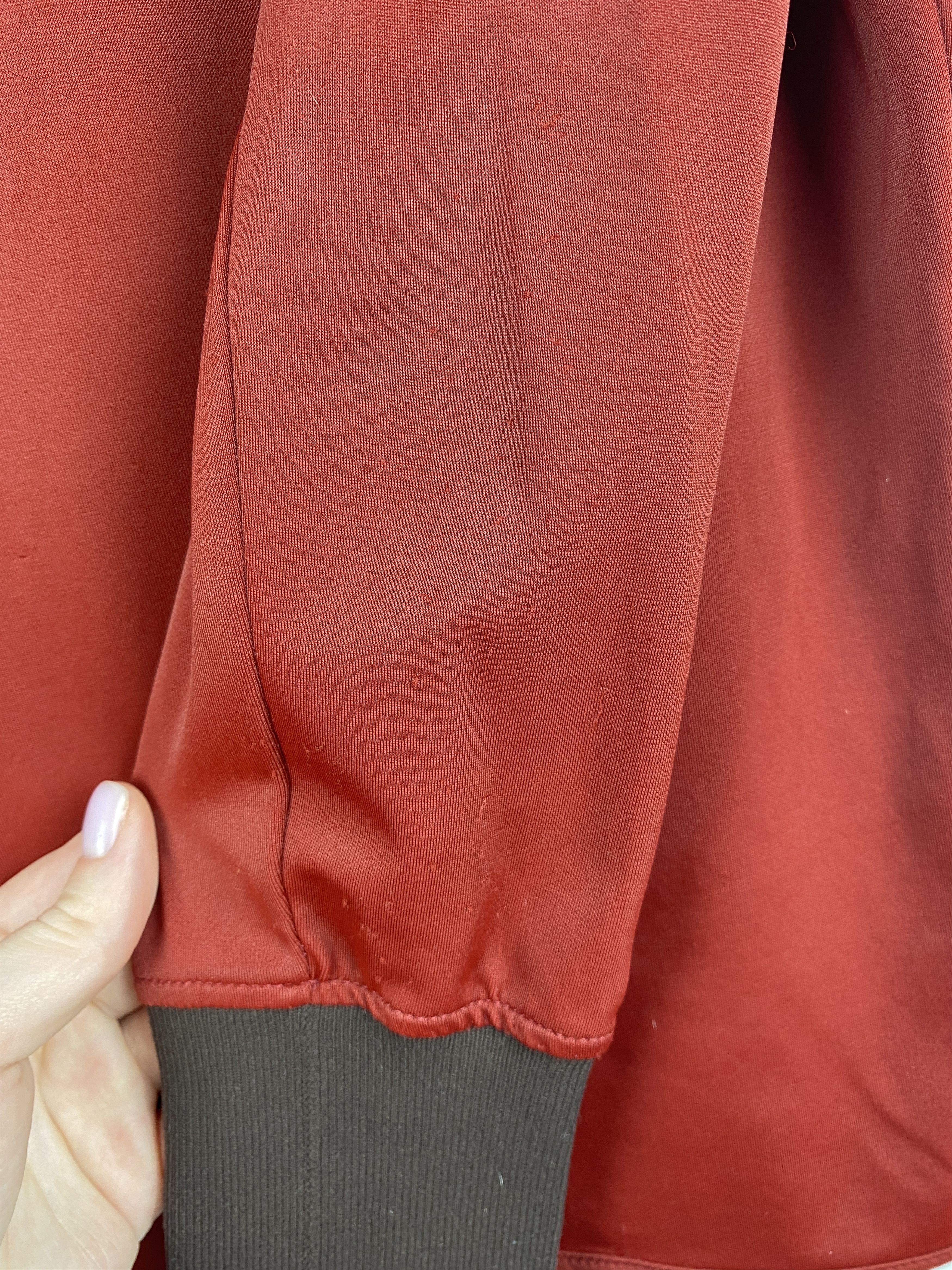 Prada × Vintage Prada Vintage Red Tab Long Sleeve Pullover Top Size L Size L / US 10 / IT 46 - 6 Thumbnail