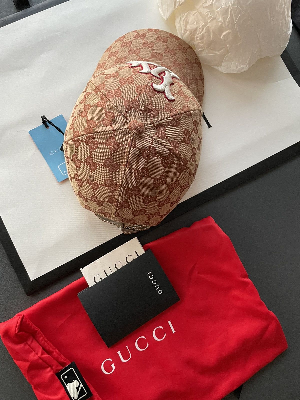 Gucci × MLB Super Runway Limited Edition Gucci x LA Dodgers GG Logo Hat Size ONE SIZE - 19 Thumbnail