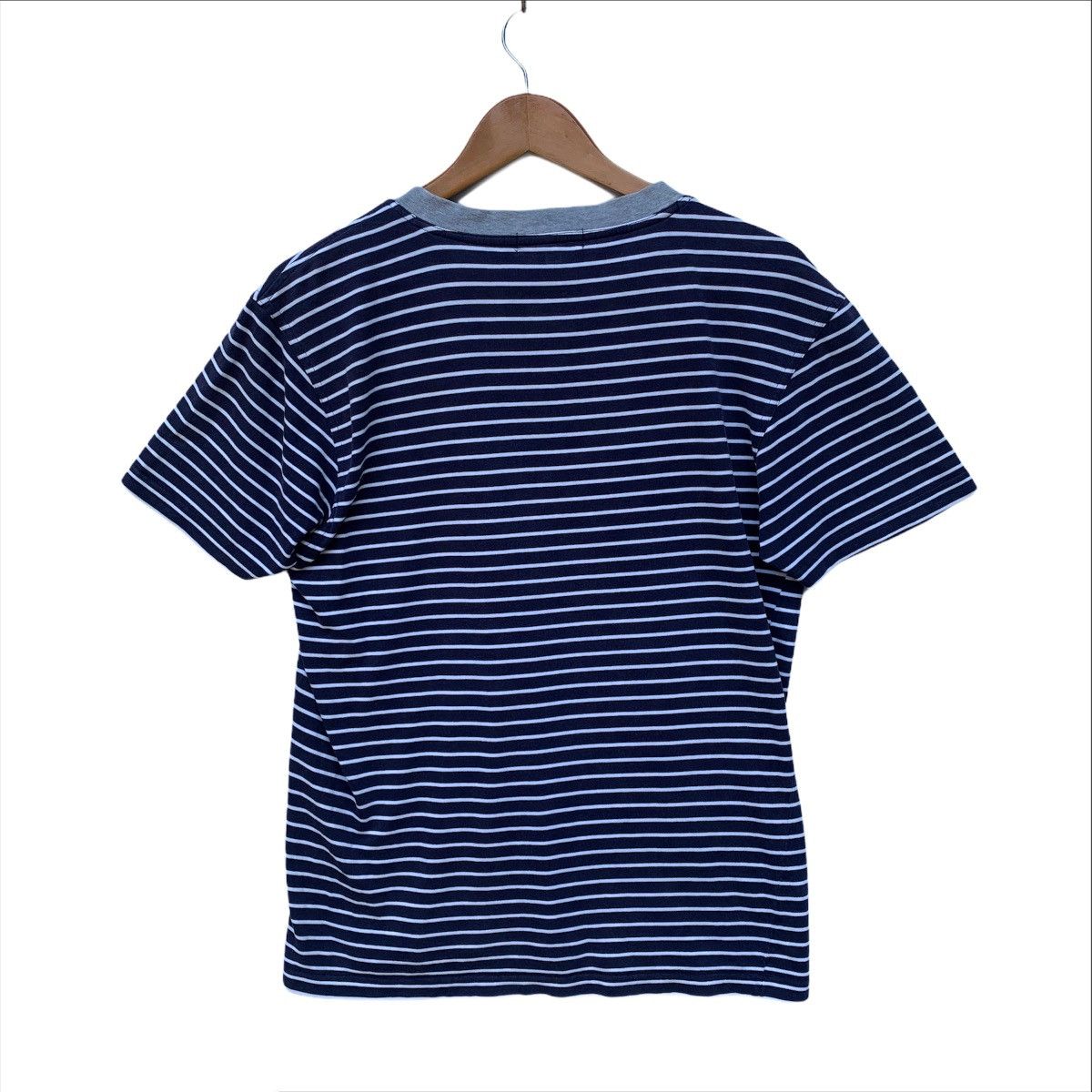 Yves Saint Laurent YSL Yves Saint Laurent Stripe V-Neck Shirt Size US S / EU 44-46 / 1 - 3 Thumbnail