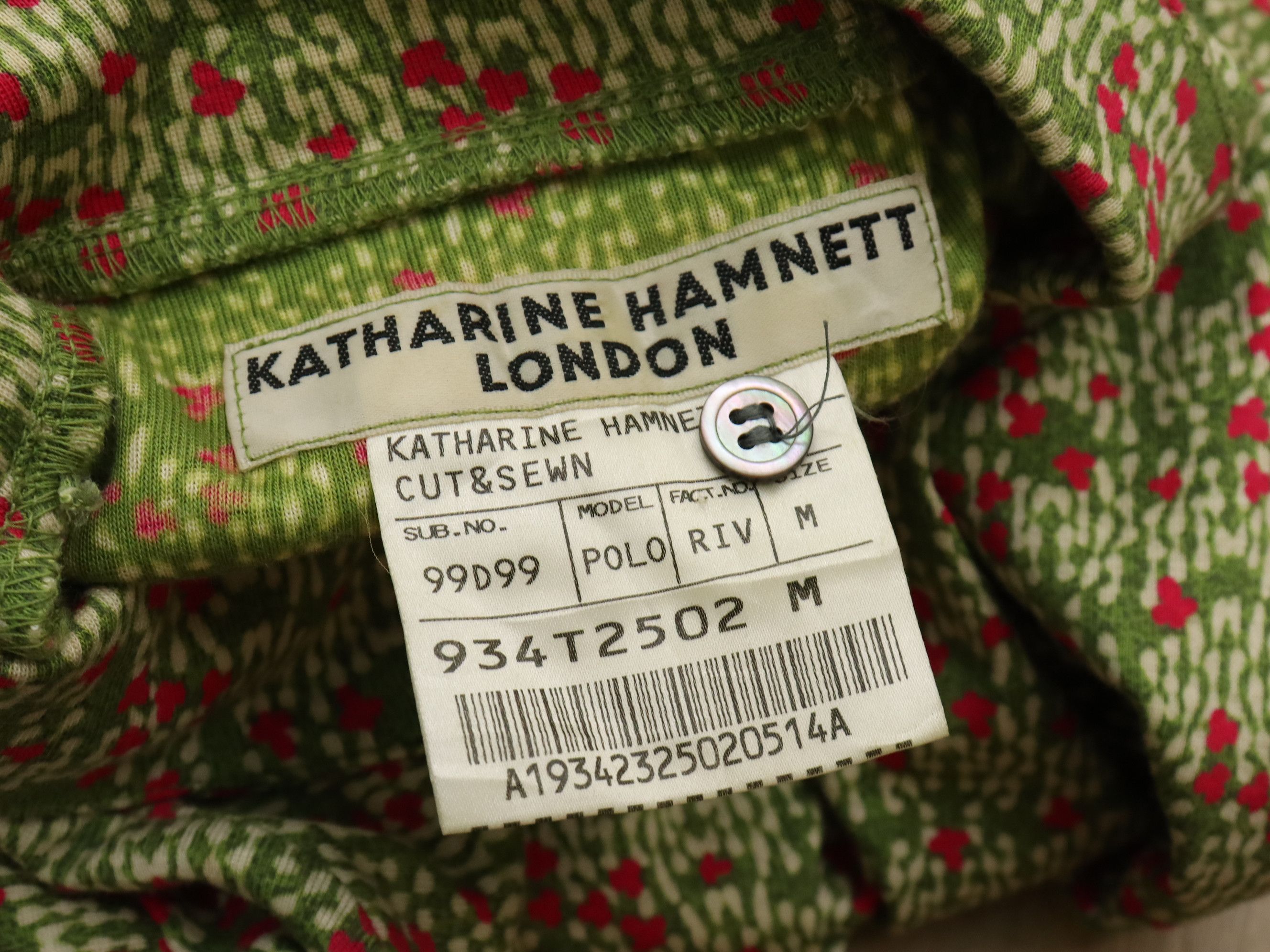 Katharine Hamnett London Katharine Hamnett London 3/4 Button Up Longsleeve Shirt Size US S / EU 44-46 / 1 - 9 Thumbnail