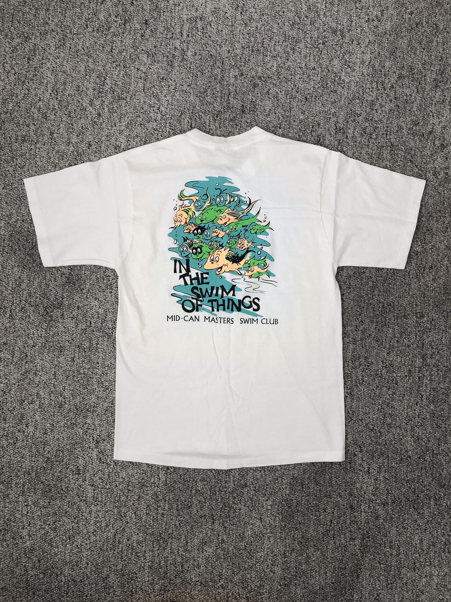 Vintage Vintage 90s Single Stitch Boxy White T-Shirt Size US M / EU 48-50 / 2 - 4 Thumbnail