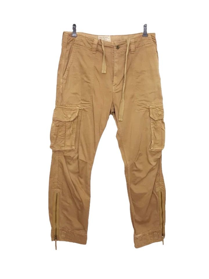 Japanese Brand Ankle Zipper Adjustable Waist Cargo Pants Size US 32 / EU 48 - 1 Thumbnail