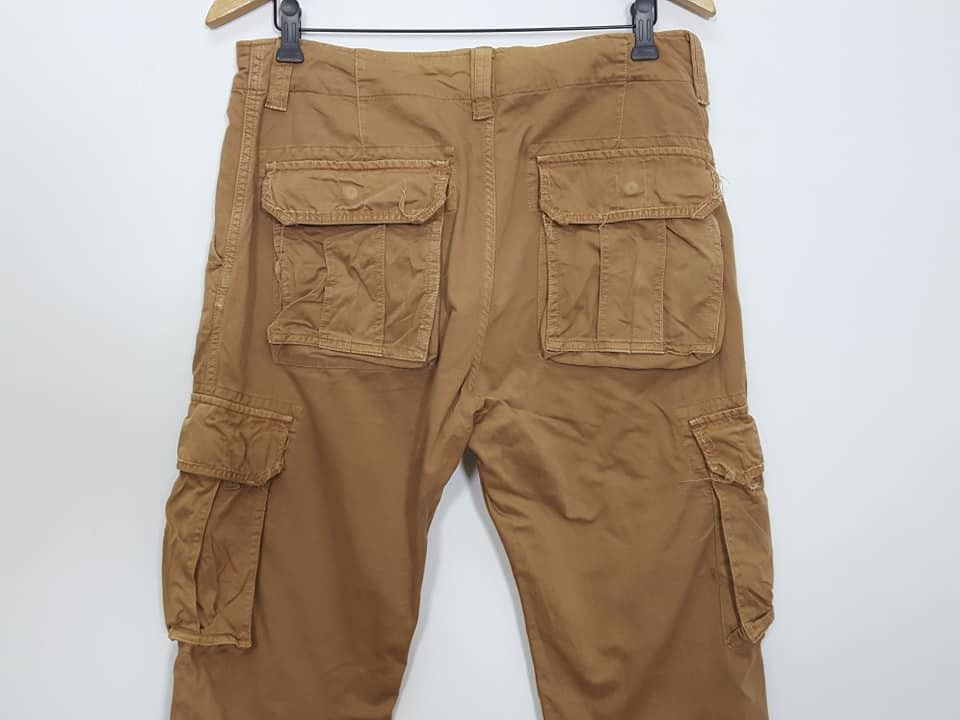 Japanese Brand Ankle Zipper Adjustable Waist Cargo Pants Size US 32 / EU 48 - 5 Thumbnail