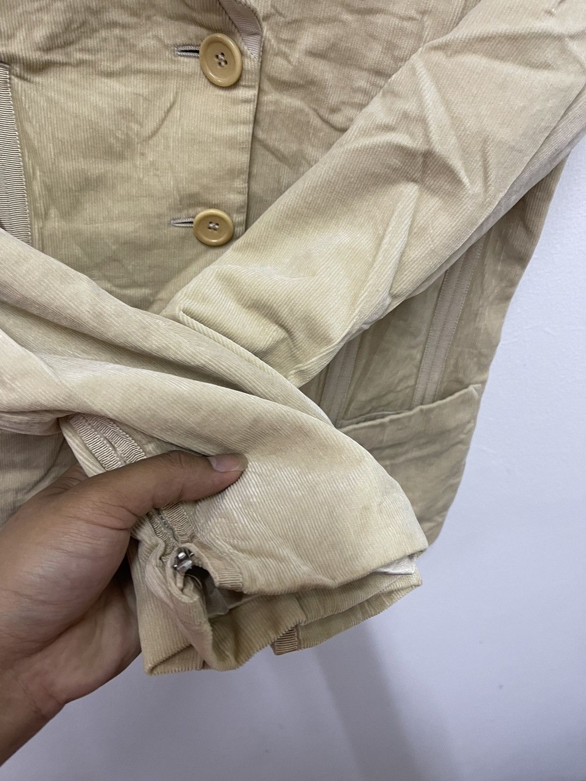 Armani × Vintage Designer Armani Collezioni Button Up Casual Jacket Size XXS / US 00 / IT 34 - 4 Thumbnail
