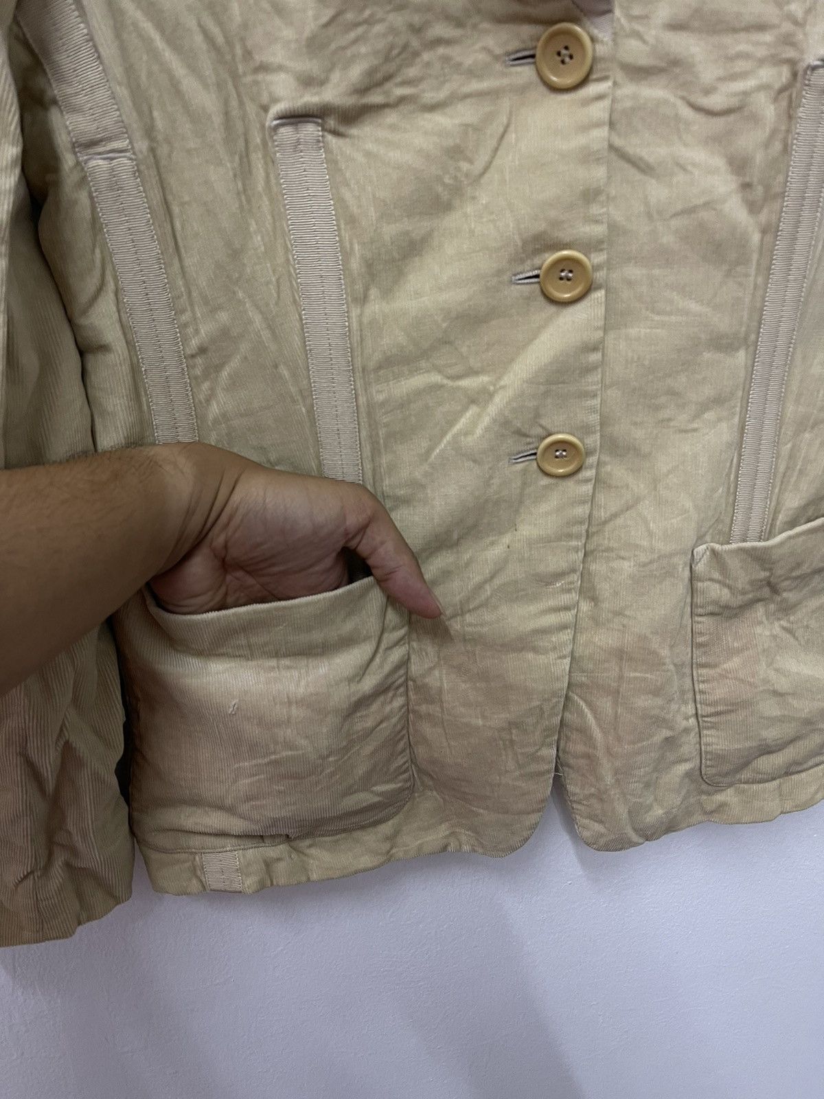 Armani × Vintage Designer Armani Collezioni Button Up Casual Jacket Size XXS / US 00 / IT 34 - 3 Thumbnail