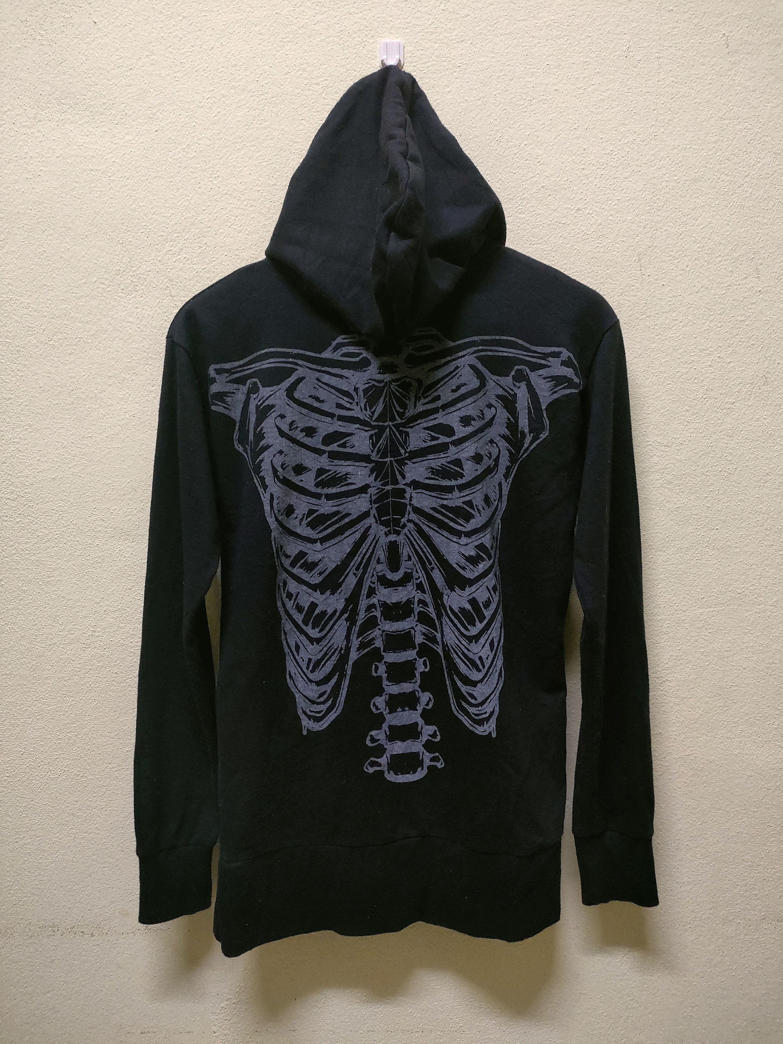 Japanese Brand Gladnew Skulls Design Zipper Hoodie Size US M / EU 48-50 / 2 - 1 Thumbnail