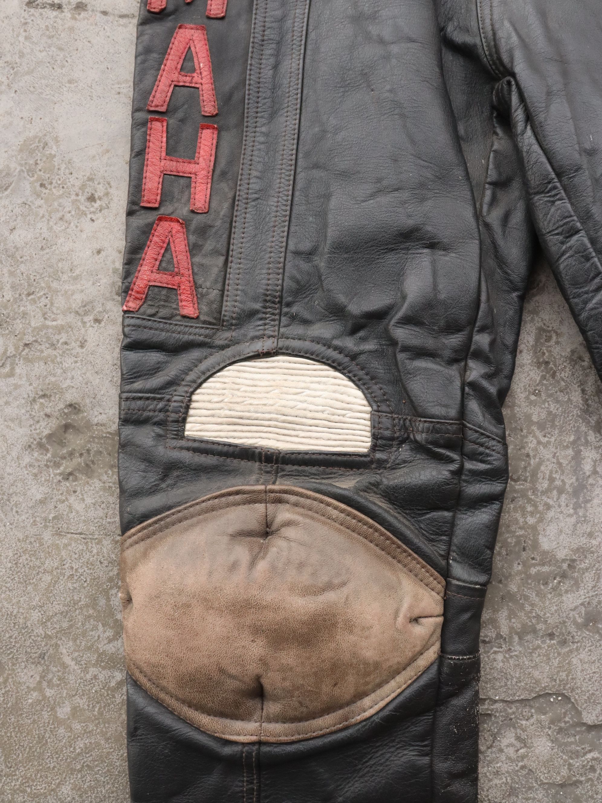 Genuine Leather Vintage Yamaha Motocross Leather Pants Size US 28 / EU 44 - 15 Thumbnail