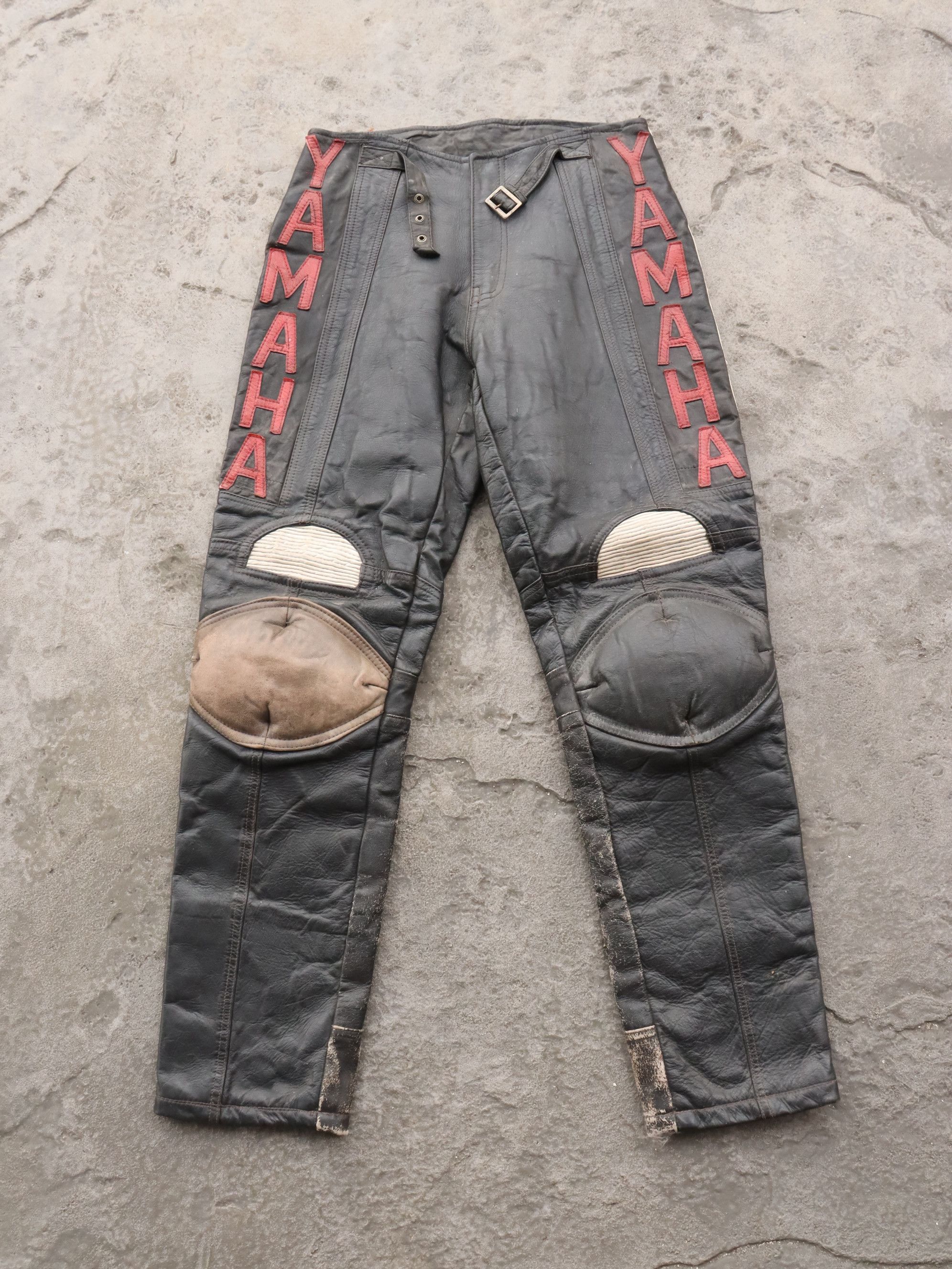 Genuine Leather Vintage Yamaha Motocross Leather Pants Size US 28 / EU 44 - 1 Thumbnail