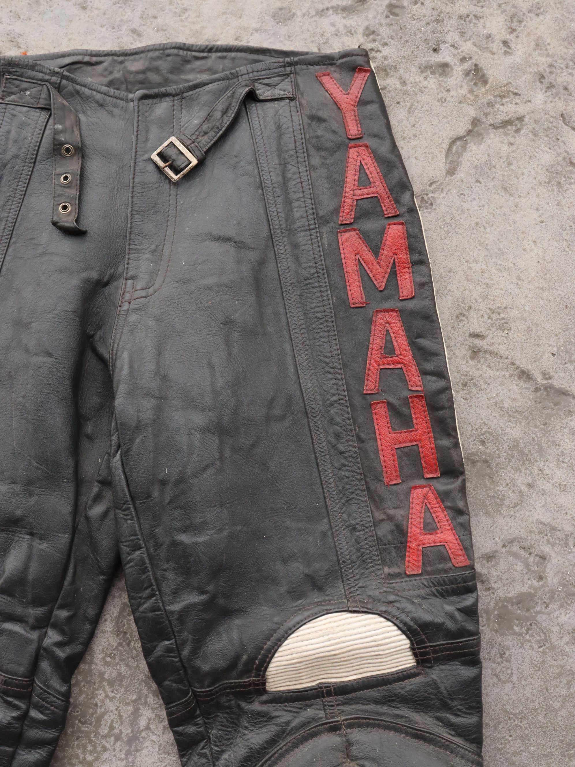 Genuine Leather Vintage Yamaha Motocross Leather Pants Size US 28 / EU 44 - 9 Thumbnail