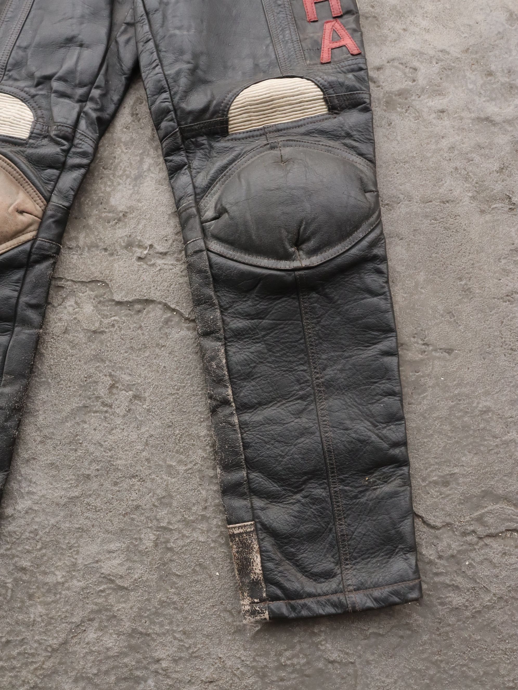 Genuine Leather Vintage Yamaha Motocross Leather Pants Size US 28 / EU 44 - 17 Thumbnail