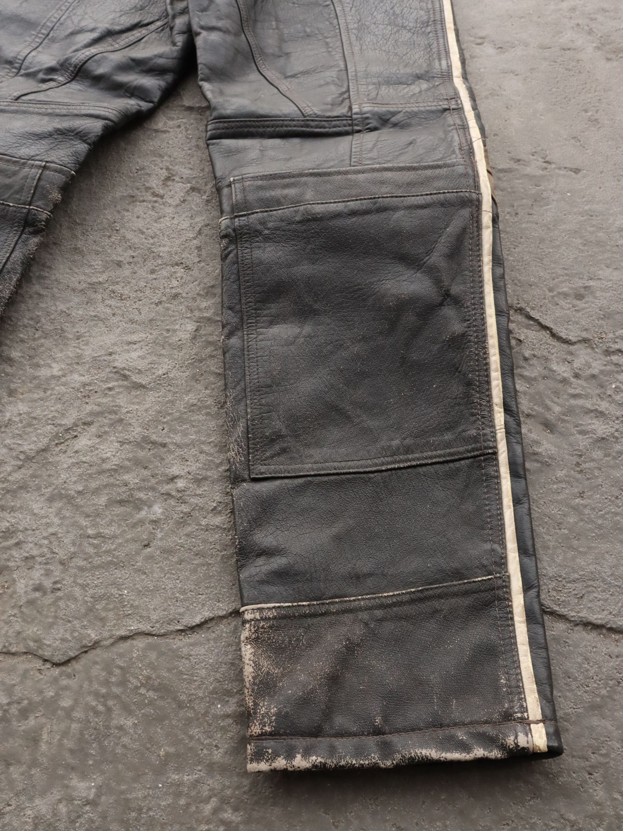 Genuine Leather Vintage Yamaha Motocross Leather Pants Size US 28 / EU 44 - 21 Thumbnail