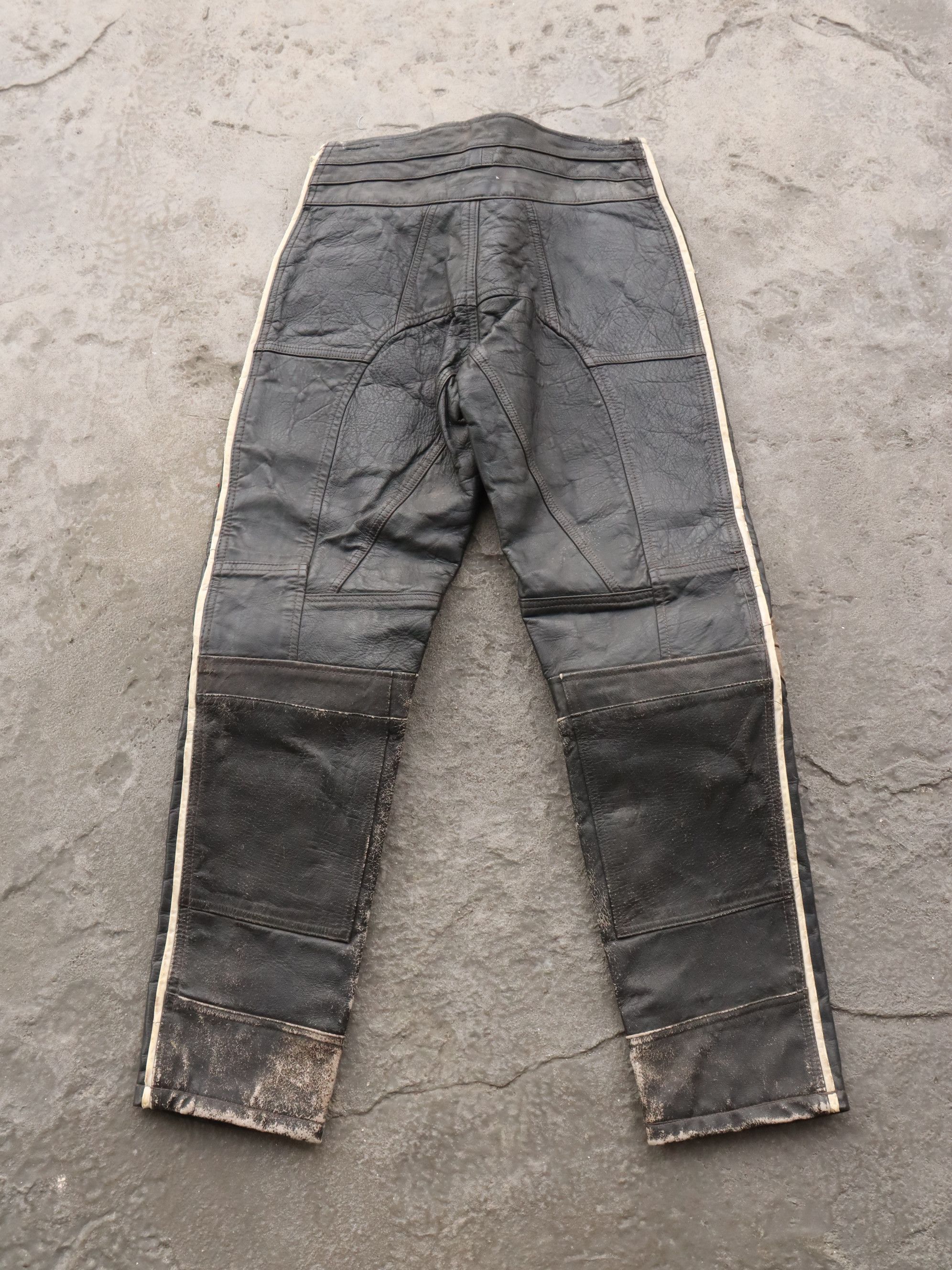 Genuine Leather Vintage Yamaha Motocross Leather Pants Size US 28 / EU 44 - 2 Thumbnail