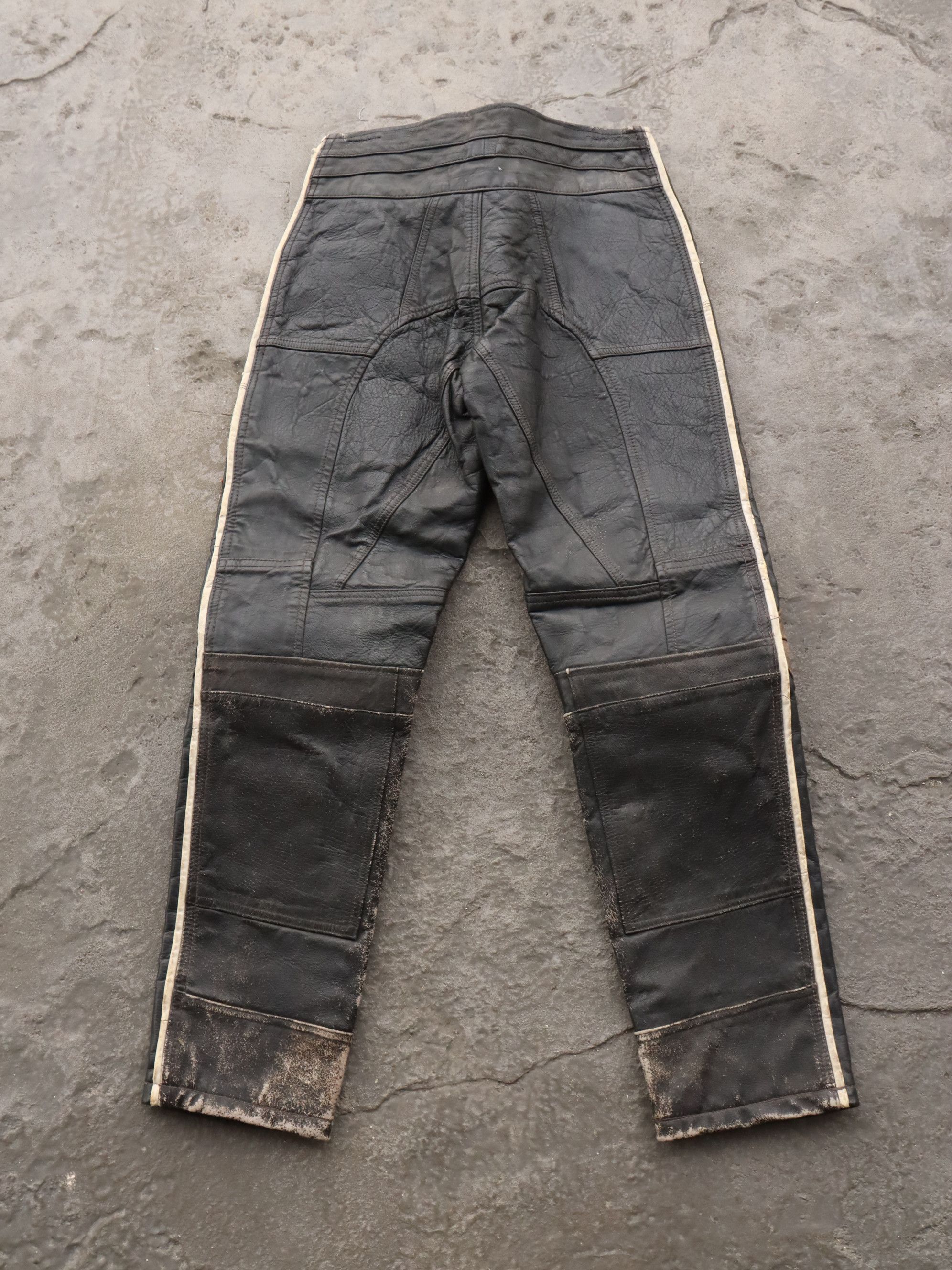 Genuine Leather Vintage Yamaha Motocross Leather Pants Size US 28 / EU 44 - 7 Thumbnail