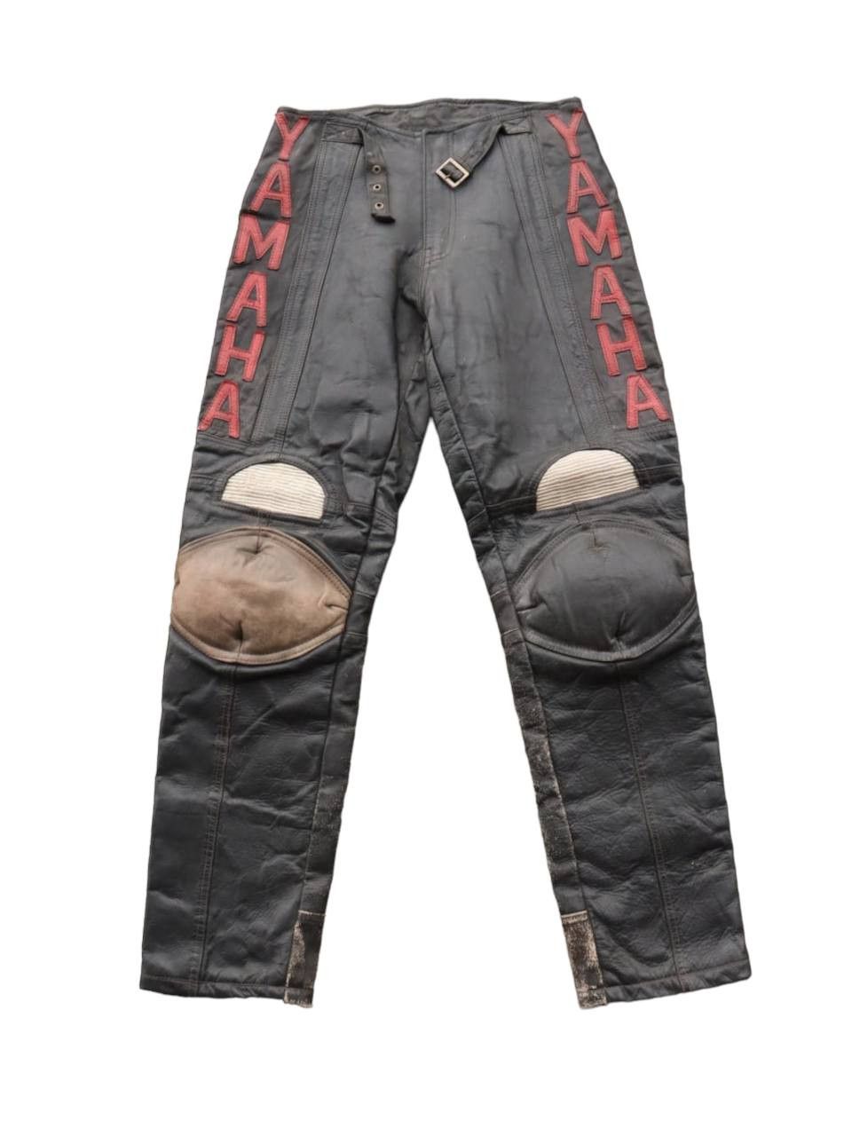 Genuine Leather Vintage Yamaha Motocross Leather Pants Size US 28 / EU 44 - 3 Thumbnail