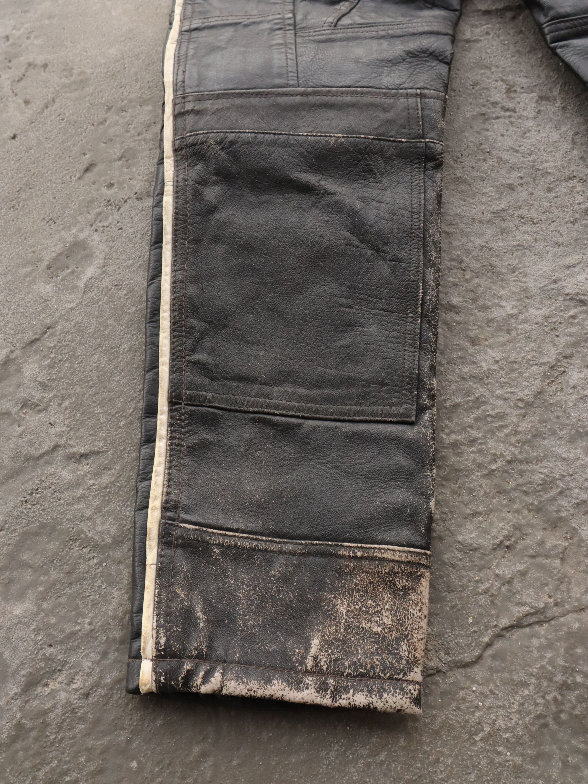 Genuine Leather Vintage Yamaha Motocross Leather Pants Size US 28 / EU 44 - 20 Thumbnail