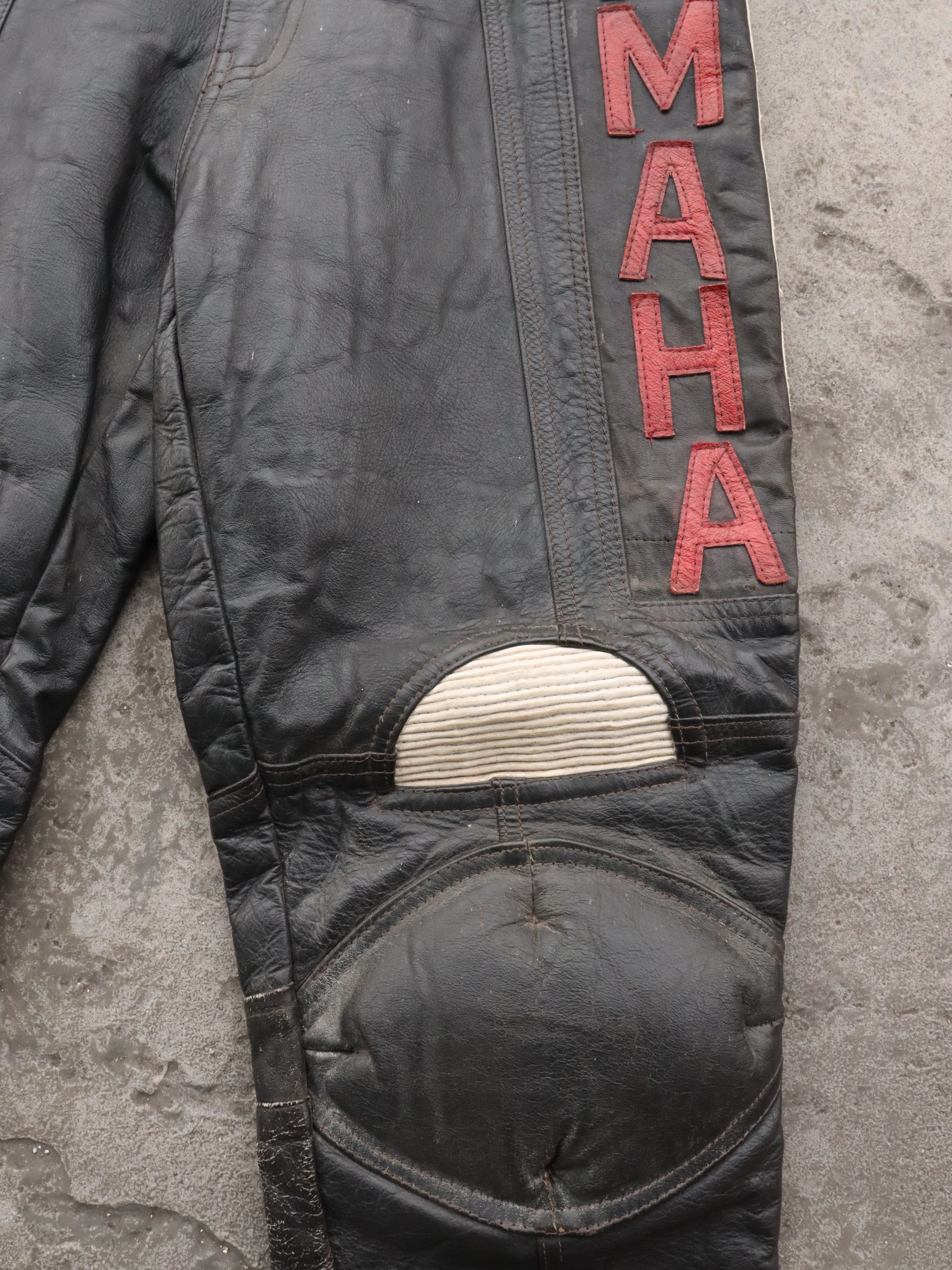 Genuine Leather Vintage Yamaha Motocross Leather Pants Size US 28 / EU 44 - 18 Thumbnail