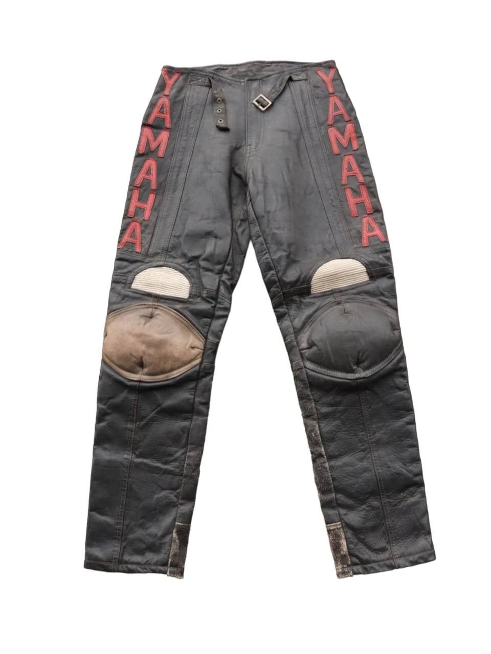 Genuine Leather Vintage Yamaha Motocross Leather Pants Size US 28 / EU 44 - 4 Thumbnail