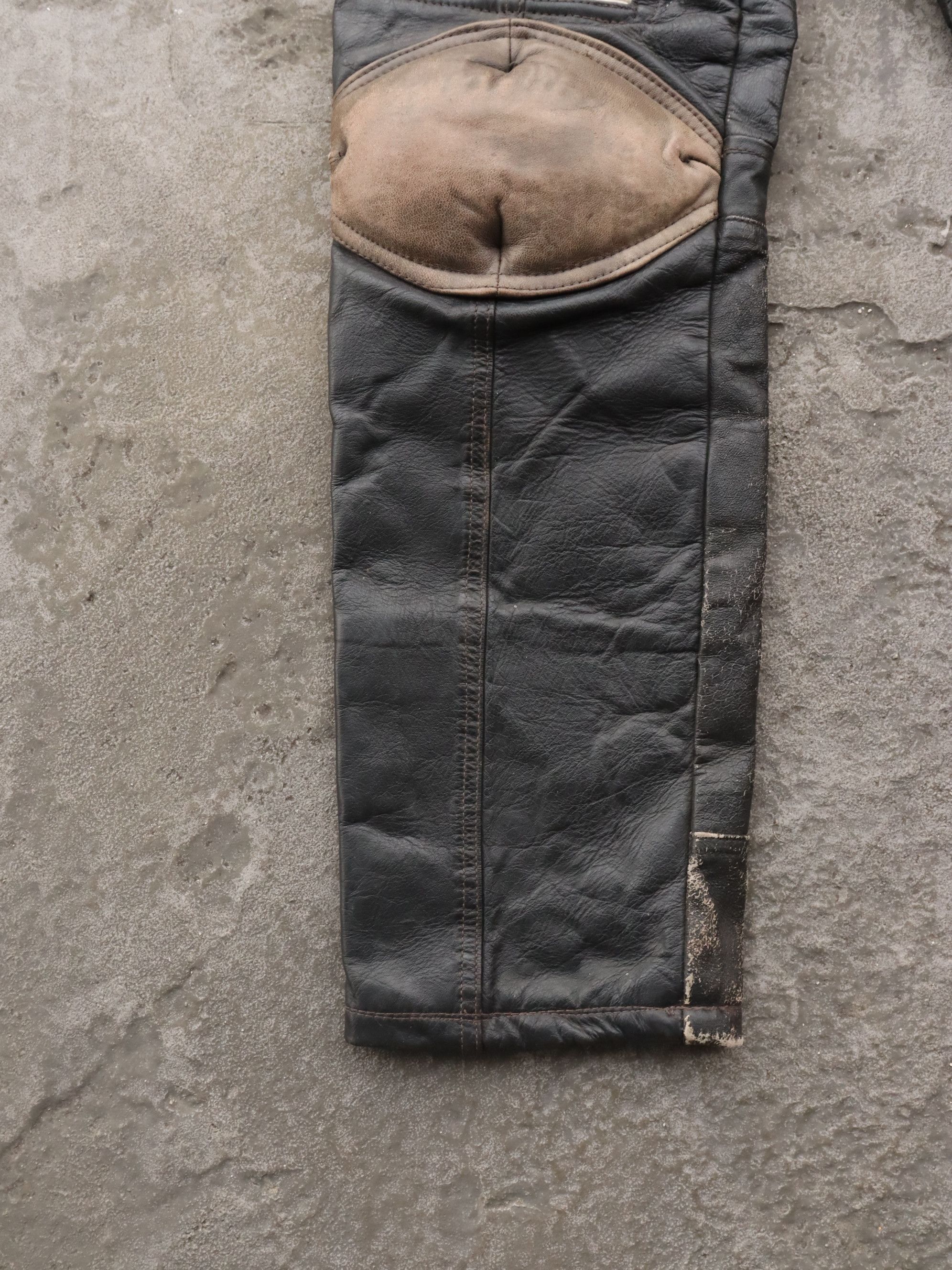 Genuine Leather Vintage Yamaha Motocross Leather Pants Size US 28 / EU 44 - 16 Thumbnail