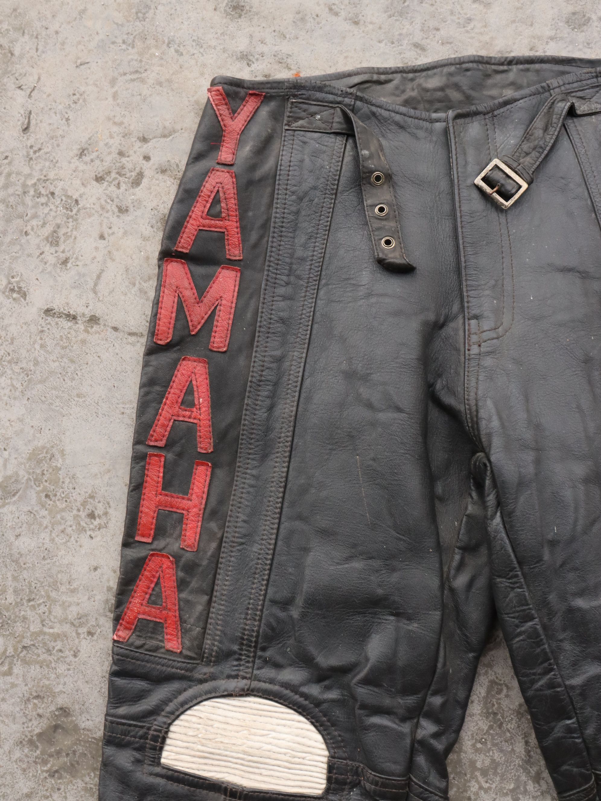 Genuine Leather Vintage Yamaha Motocross Leather Pants Size US 28 / EU 44 - 8 Thumbnail