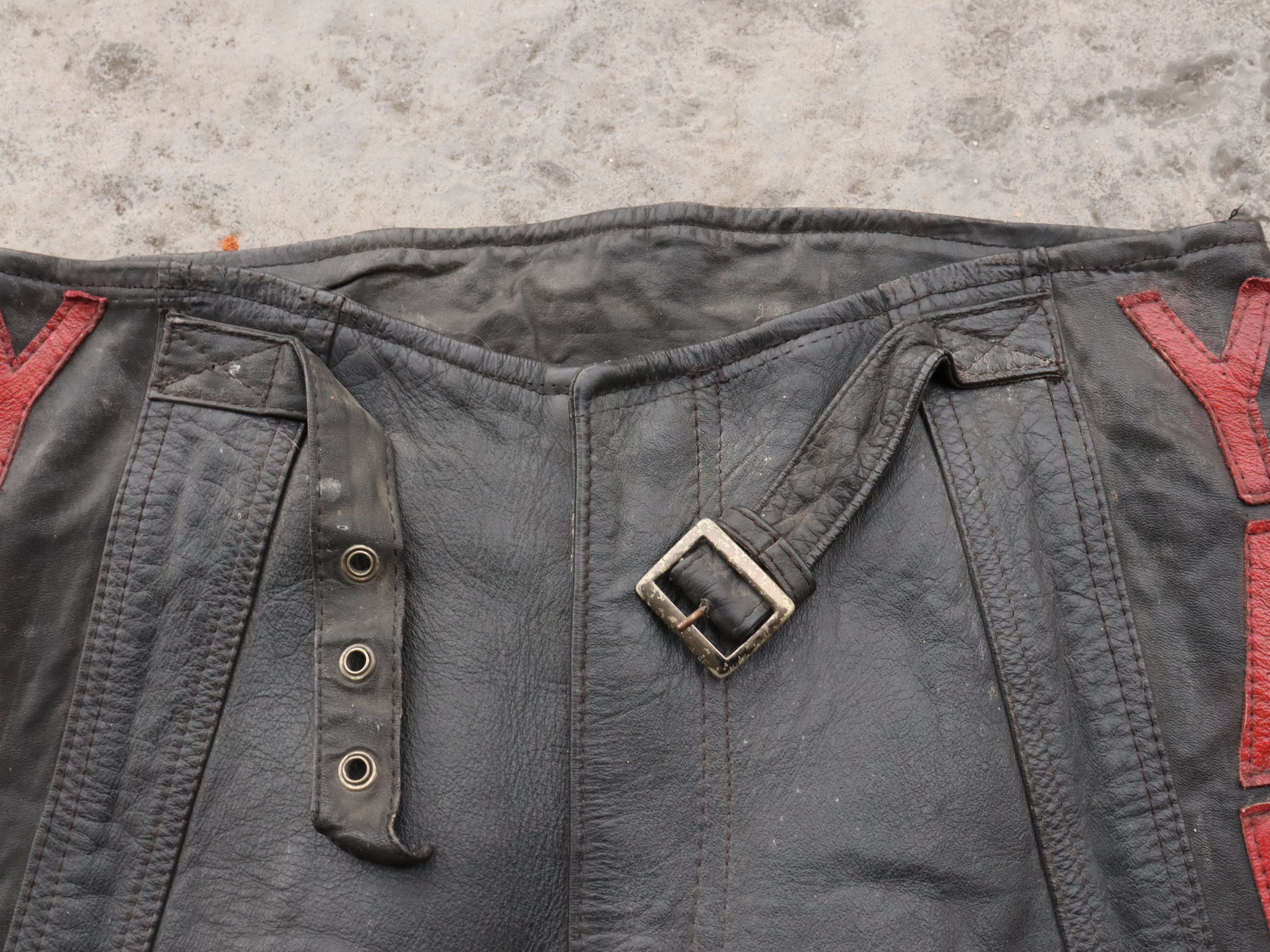 Genuine Leather Vintage Yamaha Motocross Leather Pants Size US 28 / EU 44 - 11 Thumbnail