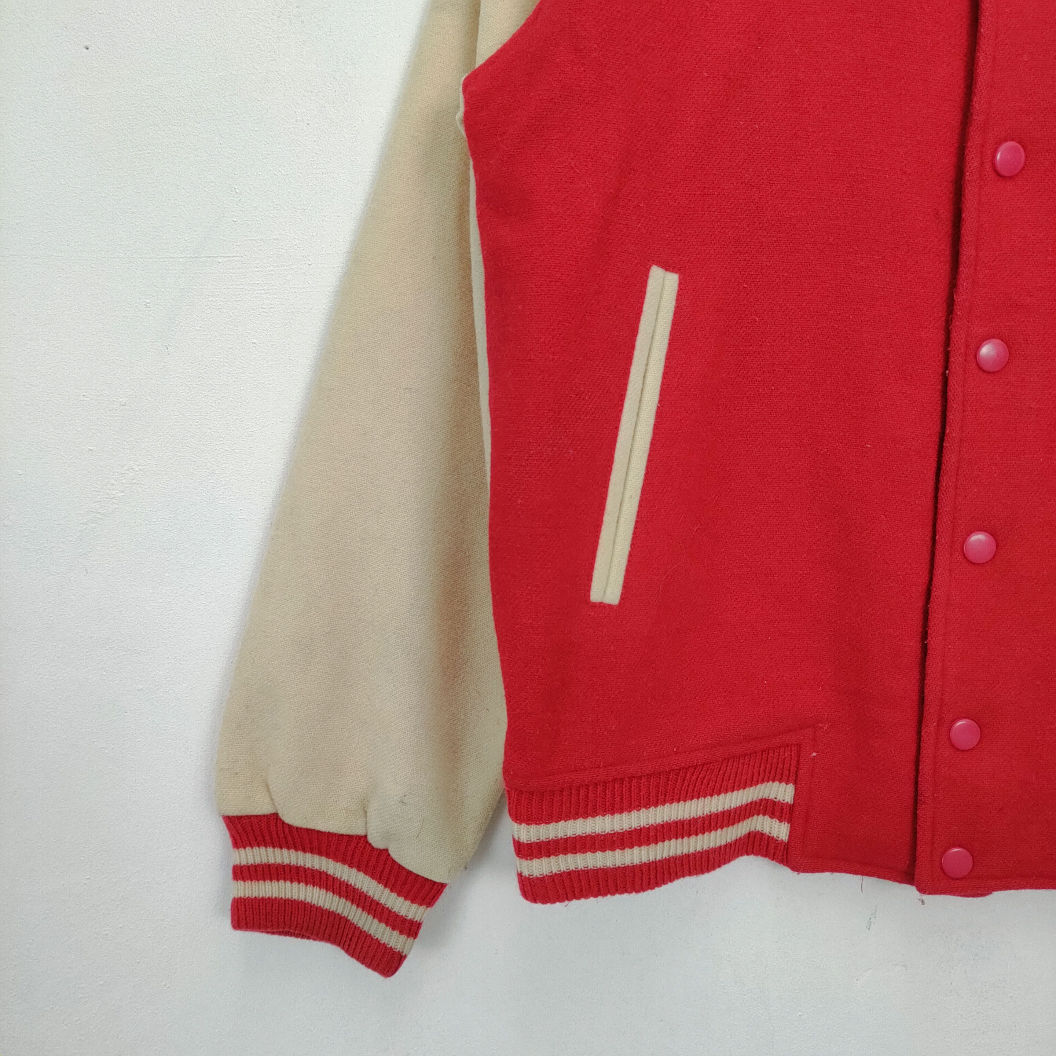Japanese Brand 💥 BESTOFFER💥 ROIS MOU WOOL VARSITY JACKET Size US S / EU 44-46 / 1 - 2 Thumbnail