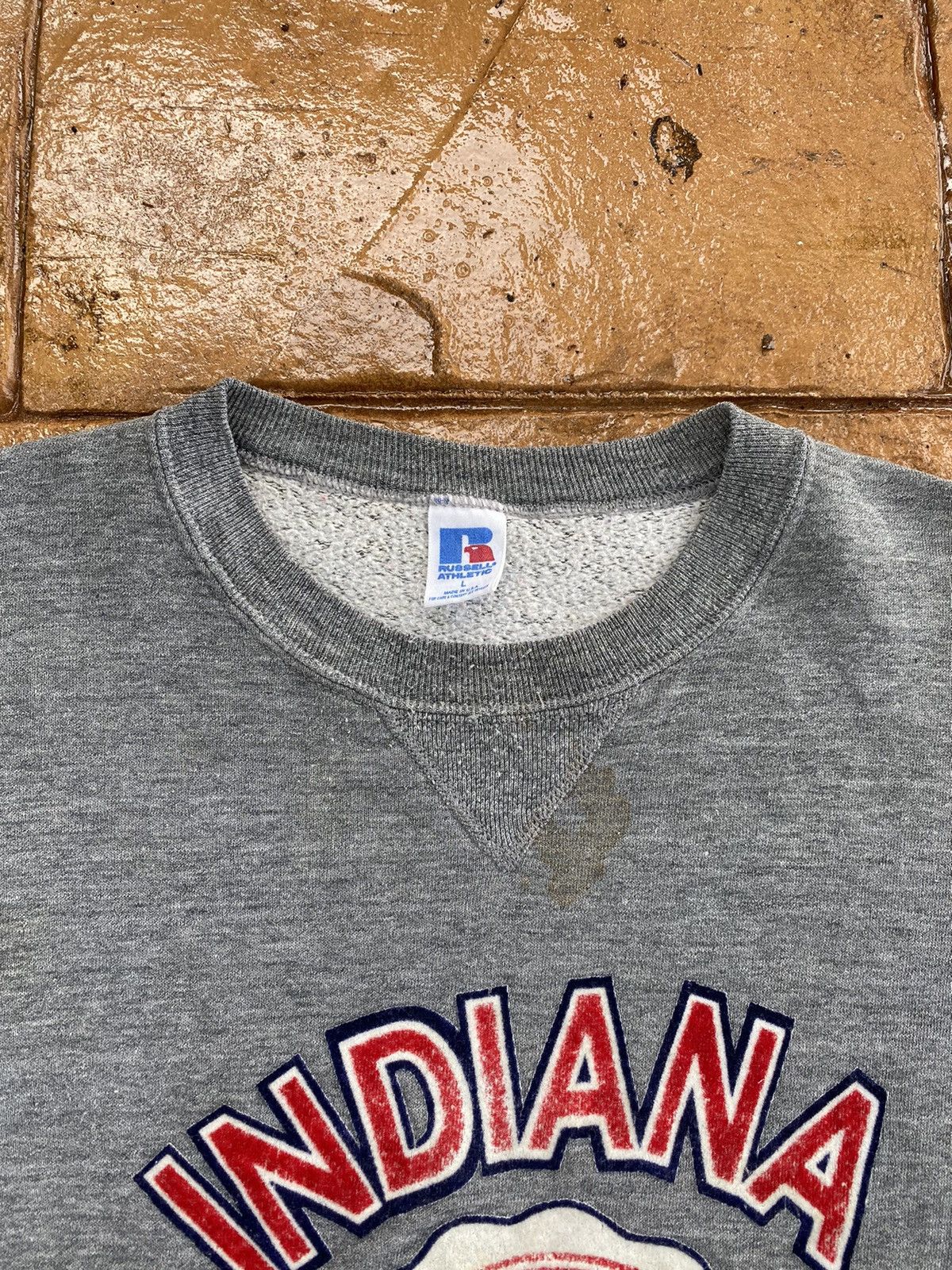 Russell Athletic Vintage Indiana University Spellout Sweatshirt Size US L / EU 52-54 / 3 - 5 Thumbnail